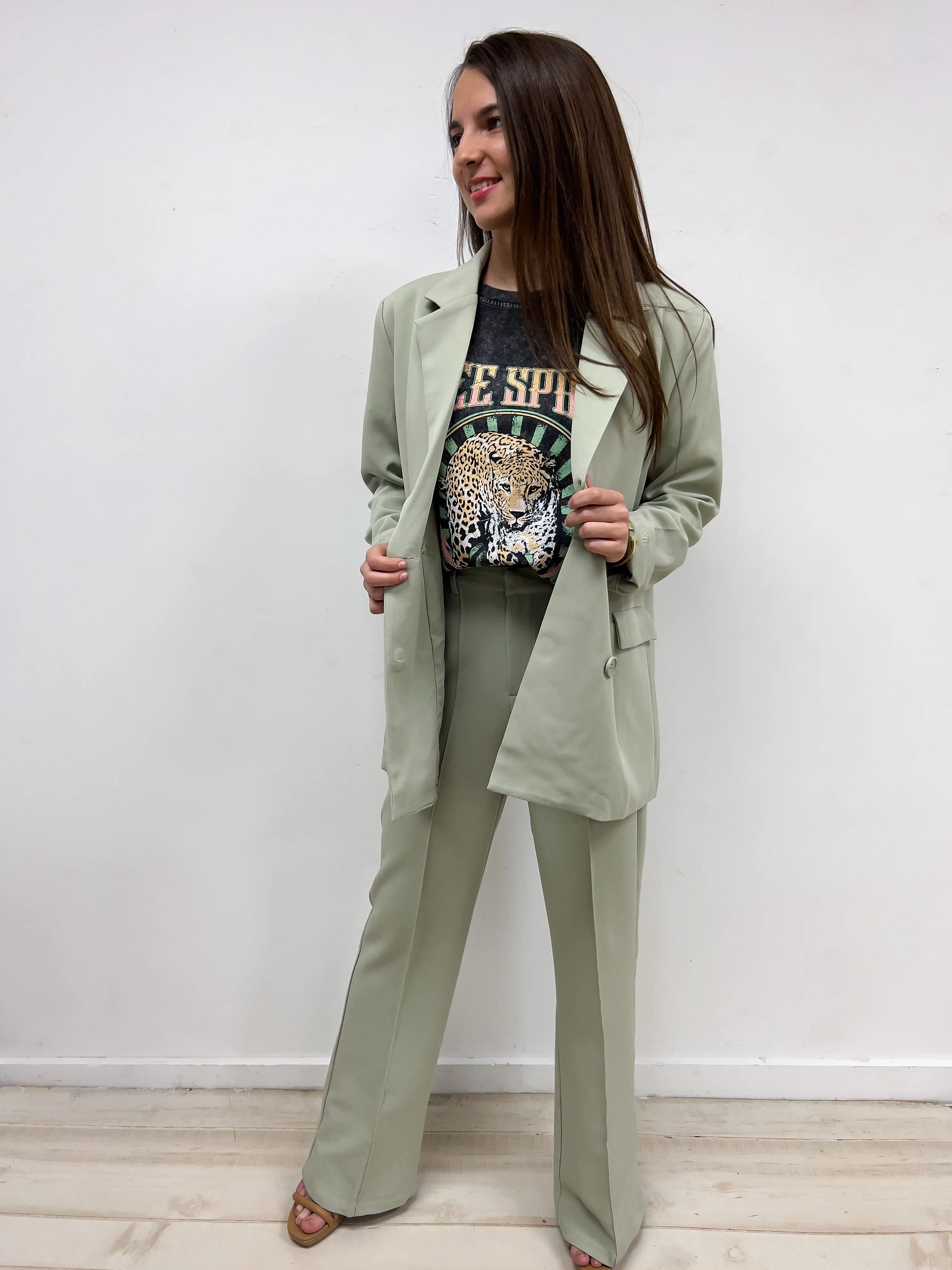 Feeling Fine Suit- Sand & Sage