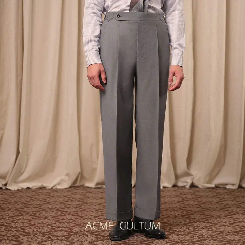 Finely Woven Wool Trousers