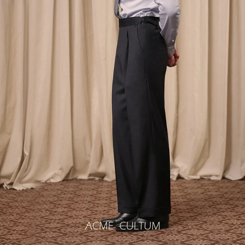 Finely Woven Wool Trousers