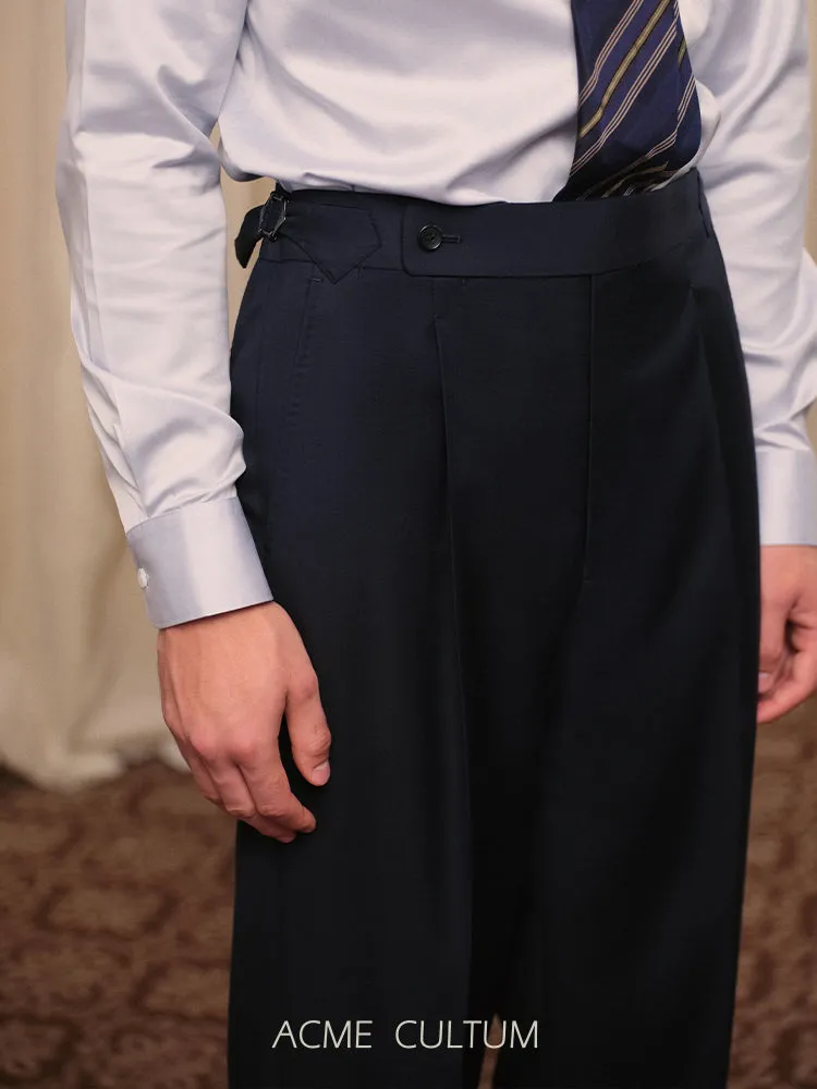 Finely Woven Wool Trousers