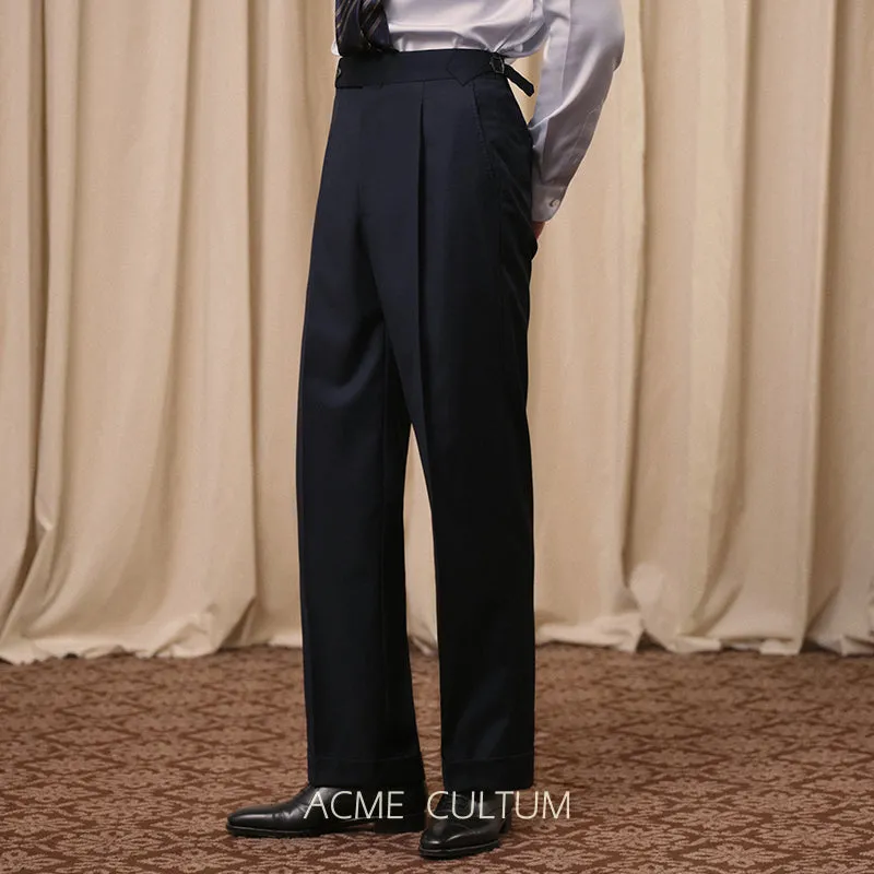 Finely Woven Wool Trousers