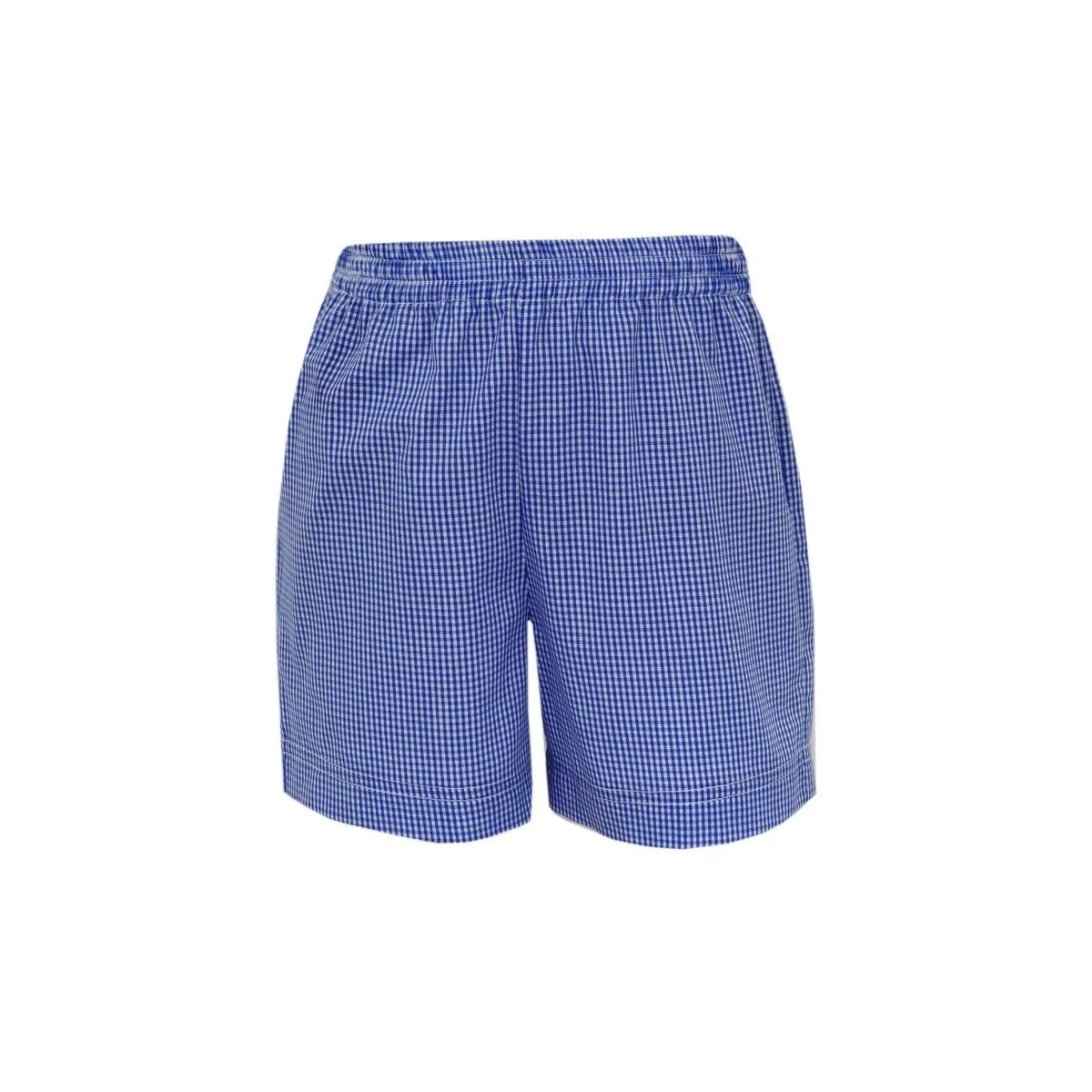 Flag Gingham Boy Shorts in Royal Blue