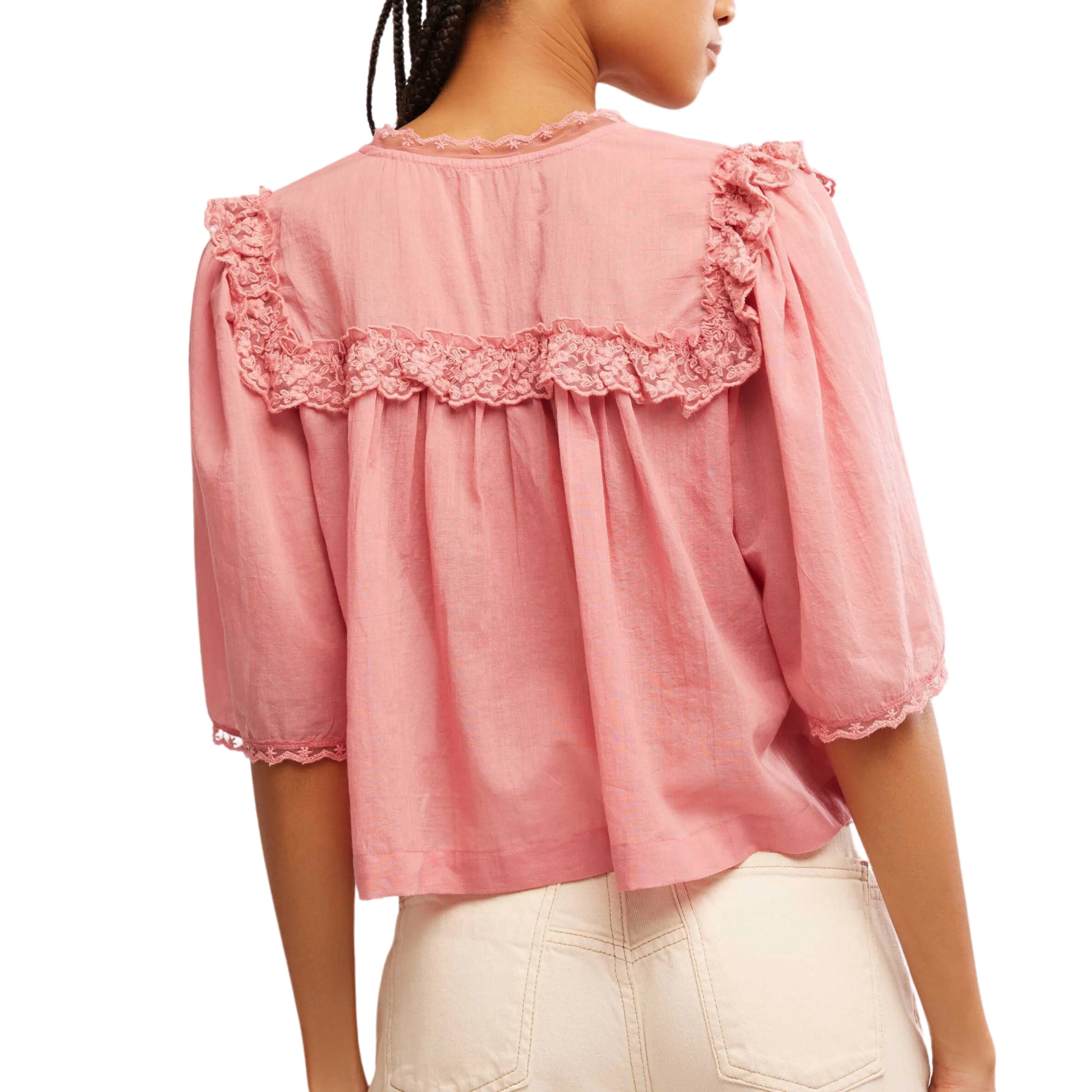 Free People Luna Top In Mauve Glow