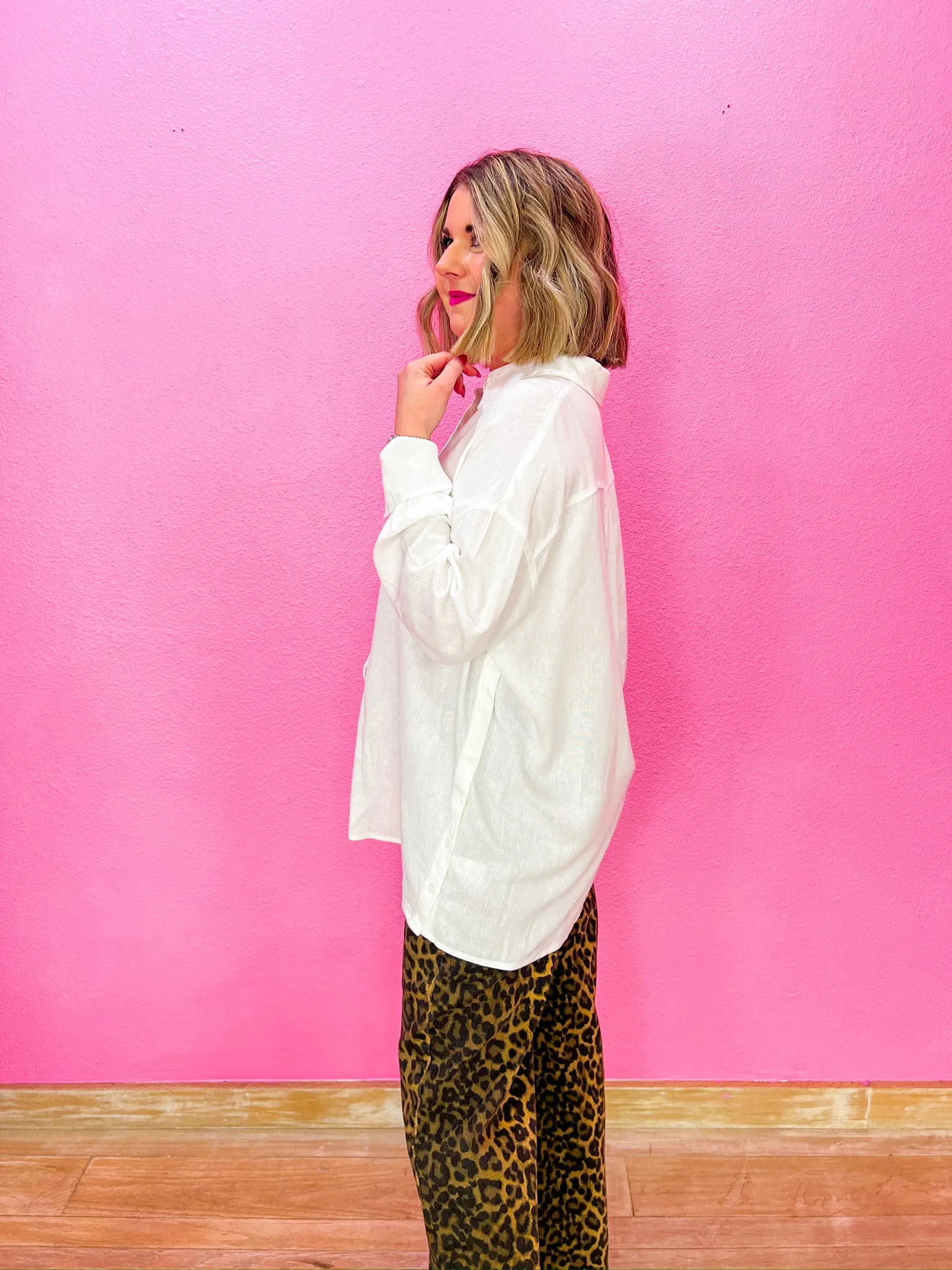 Fresh Air Button Down - White