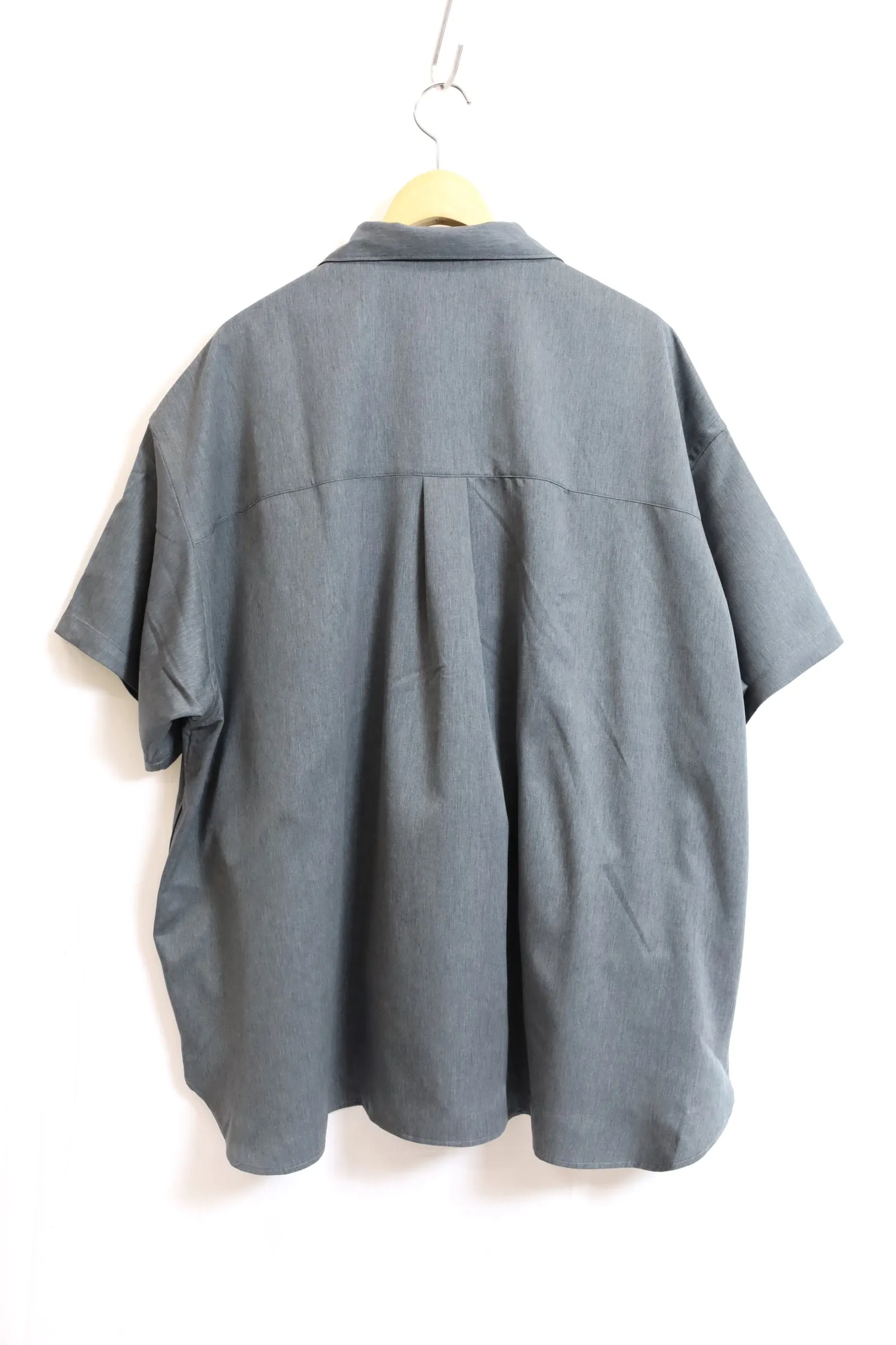 Fresh Service / COOLFIBER OPEN COLLAR S/S SHIRT - H.Gray
