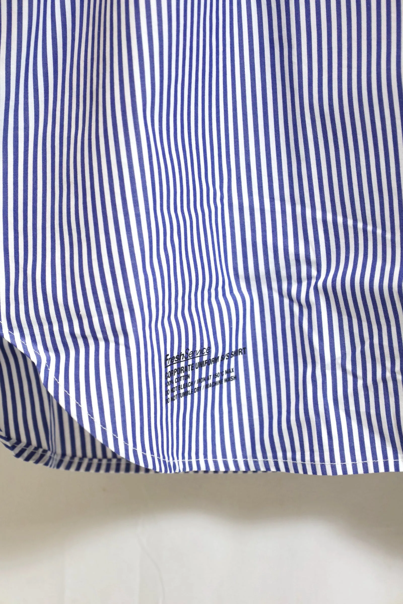 Fresh Service / CORPORATE UNIFORM S/S SHIRT - Blue Stripe