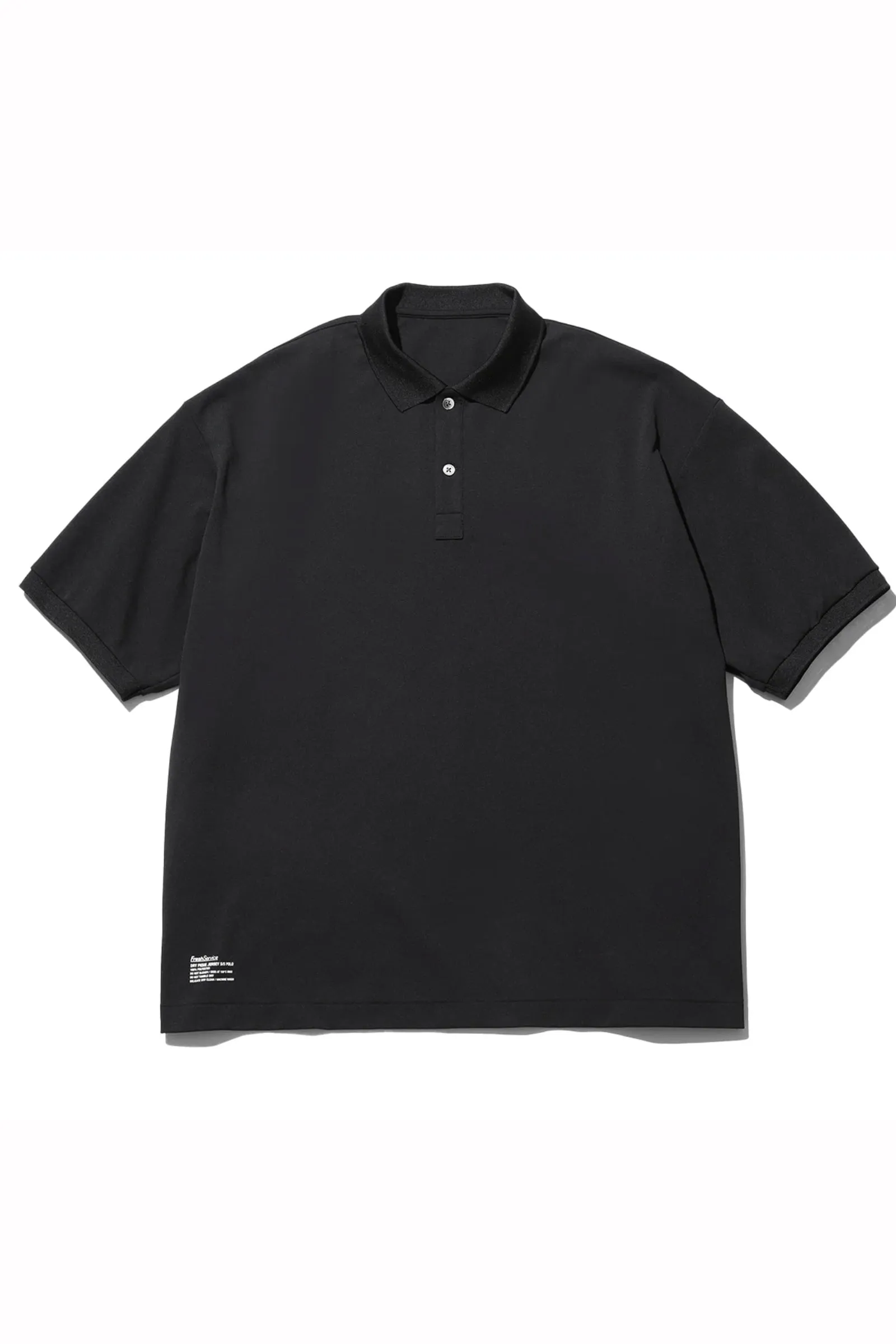 Fresh Service / DRY PIQUE JERSEY S/S POLO - Black