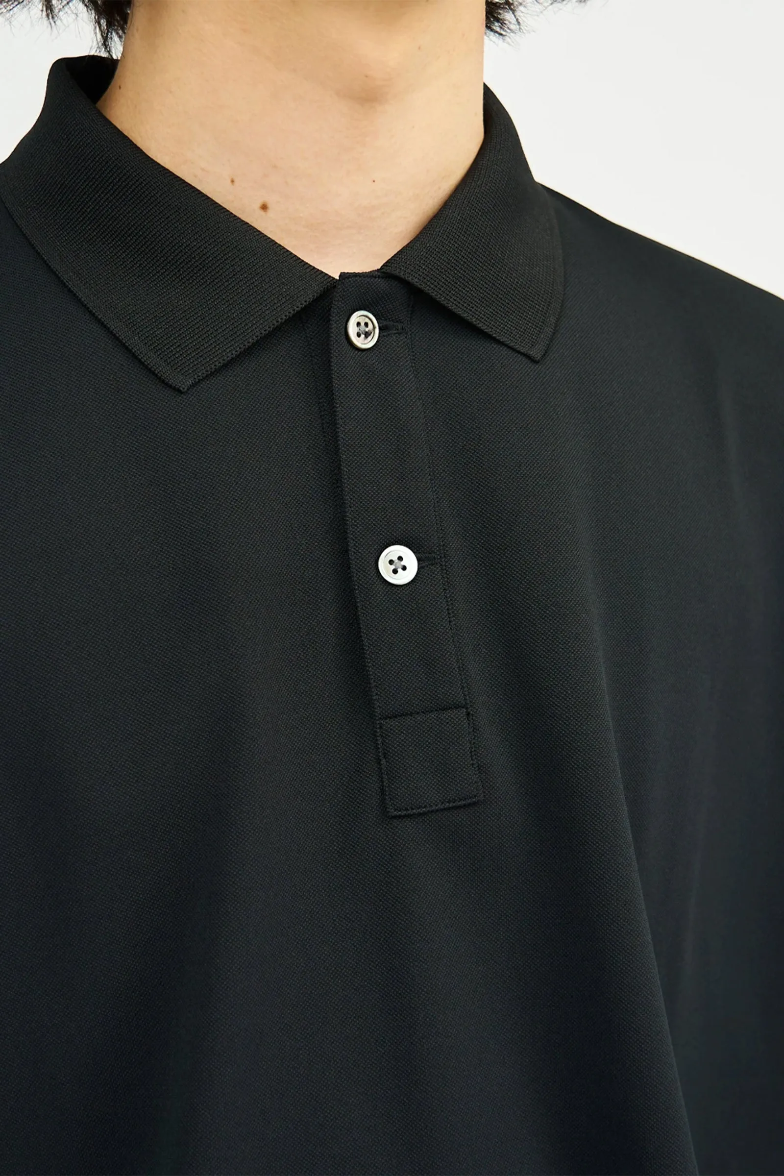 Fresh Service / DRY PIQUE JERSEY S/S POLO - Black