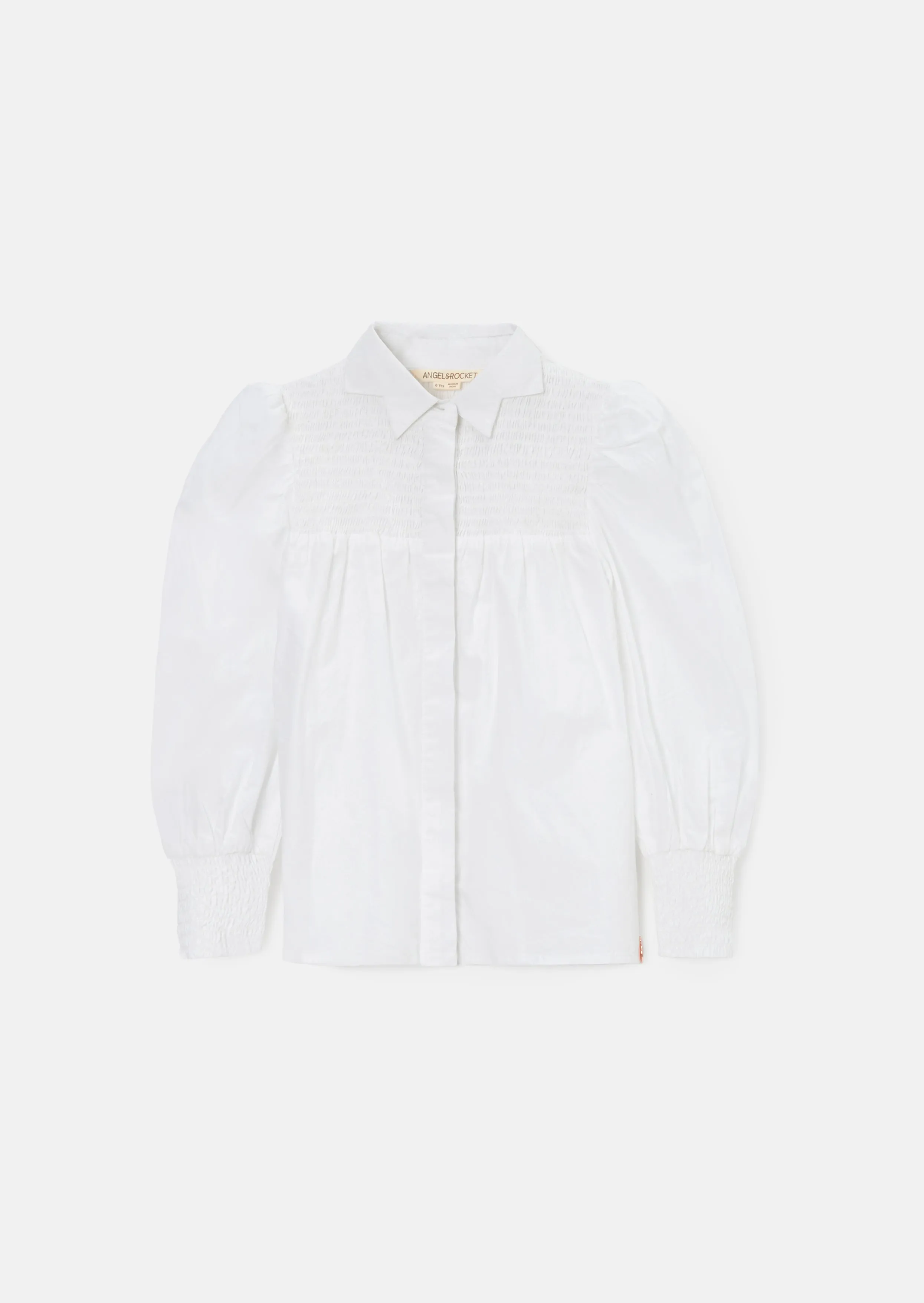 Gabriella White Star Collar Shirt