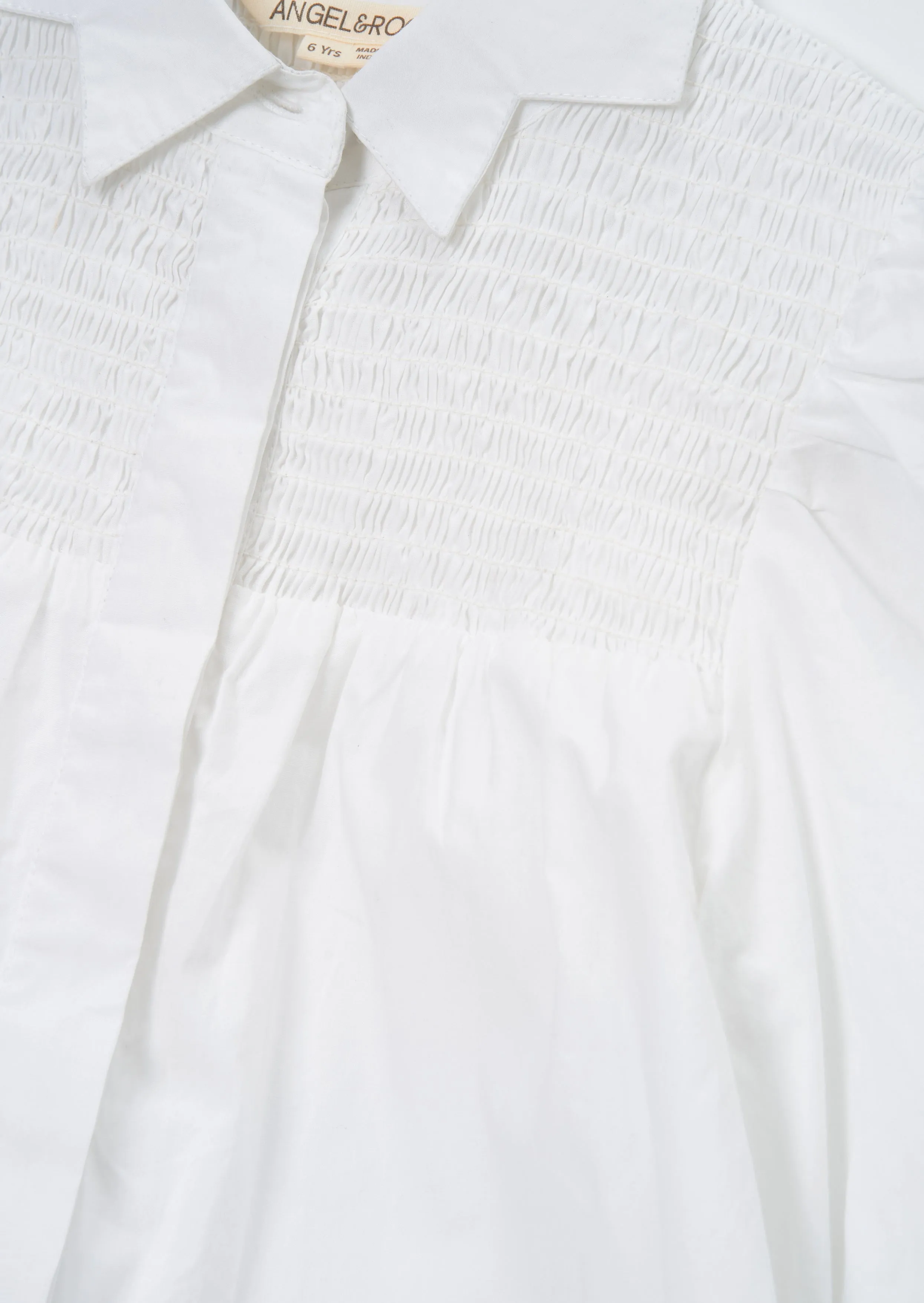 Gabriella White Star Collar Shirt