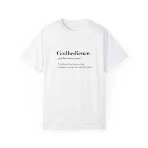 Godbedience Garment-Dyed T-Shirt | Comfort Colors 1717 | Soft-Washed & Customizable