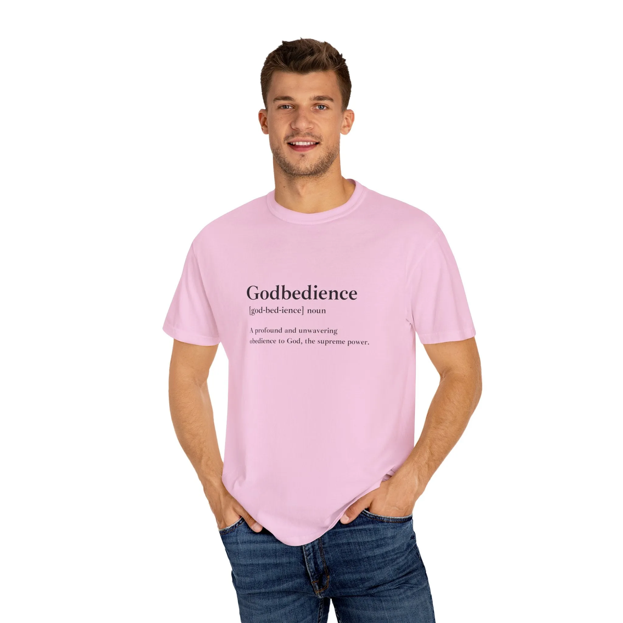 Godbedience Garment-Dyed T-Shirt | Comfort Colors 1717 | Soft-Washed & Customizable