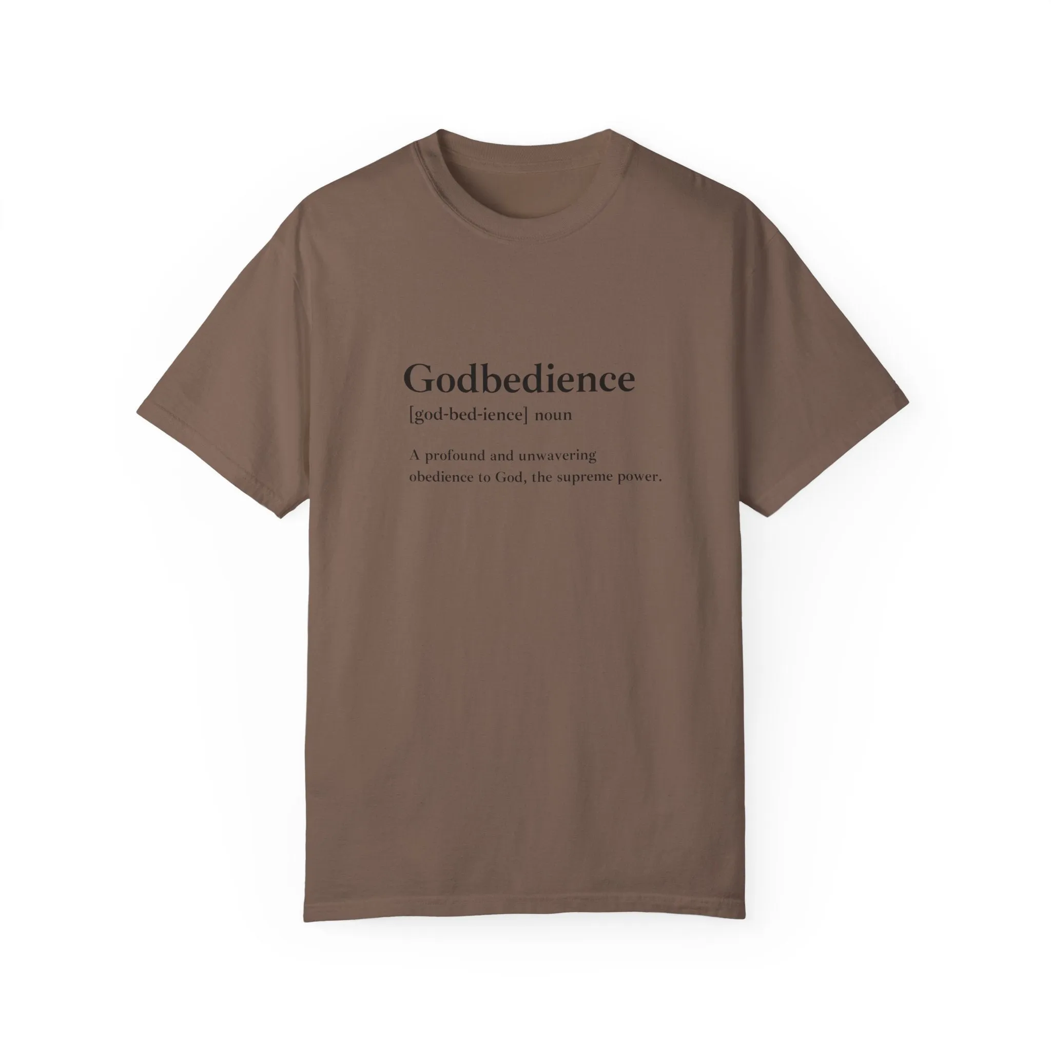 Godbedience Garment-Dyed T-Shirt | Comfort Colors 1717 | Soft-Washed & Customizable