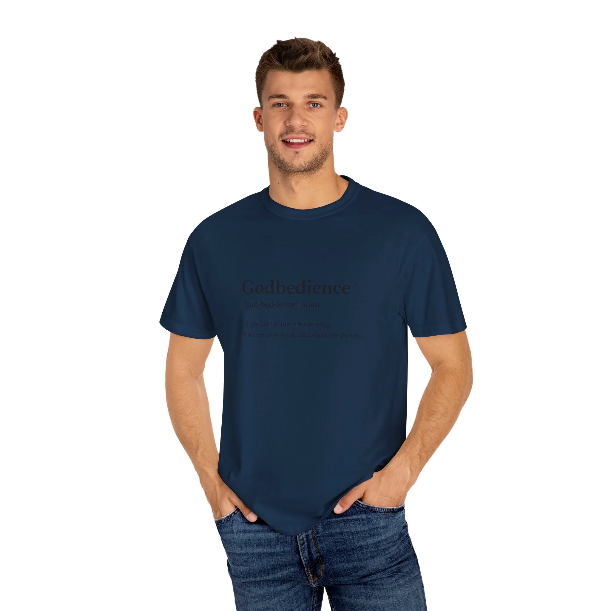 Godbedience Garment-Dyed T-Shirt | Comfort Colors 1717 | Soft-Washed & Customizable