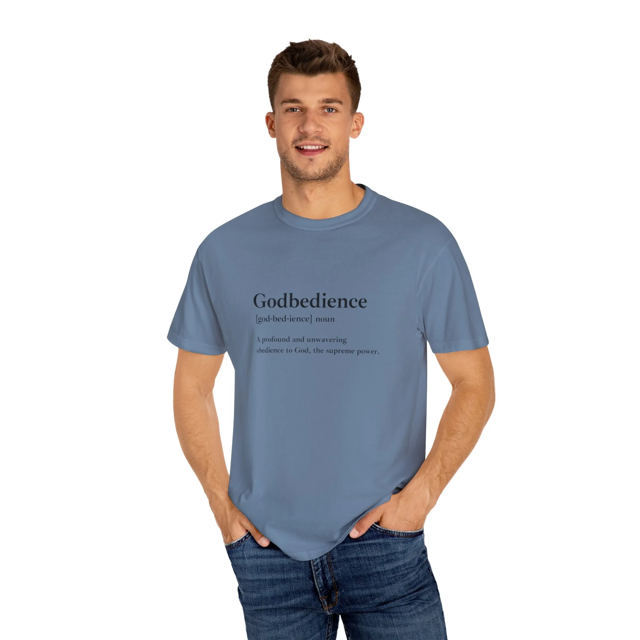 Godbedience Garment-Dyed T-Shirt | Comfort Colors 1717 | Soft-Washed & Customizable