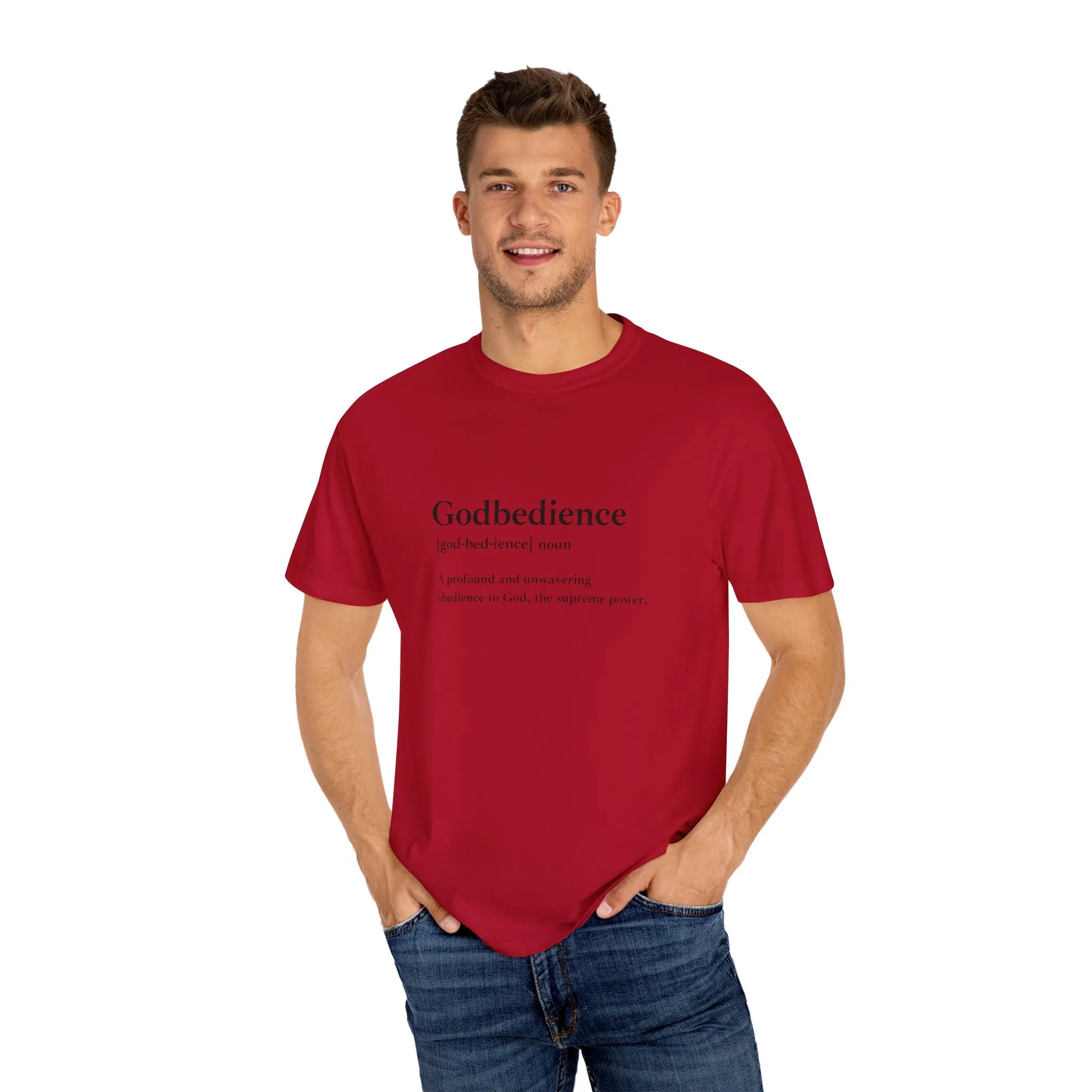 Godbedience Garment-Dyed T-Shirt | Comfort Colors 1717 | Soft-Washed & Customizable