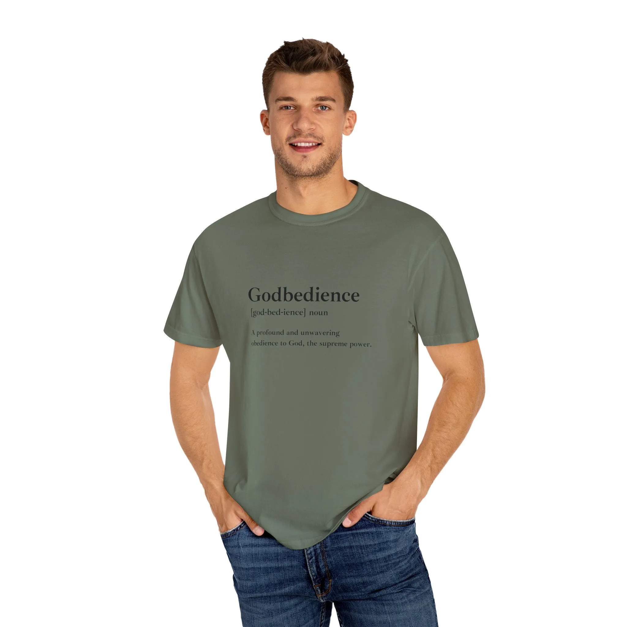 Godbedience Garment-Dyed T-Shirt | Comfort Colors 1717 | Soft-Washed & Customizable