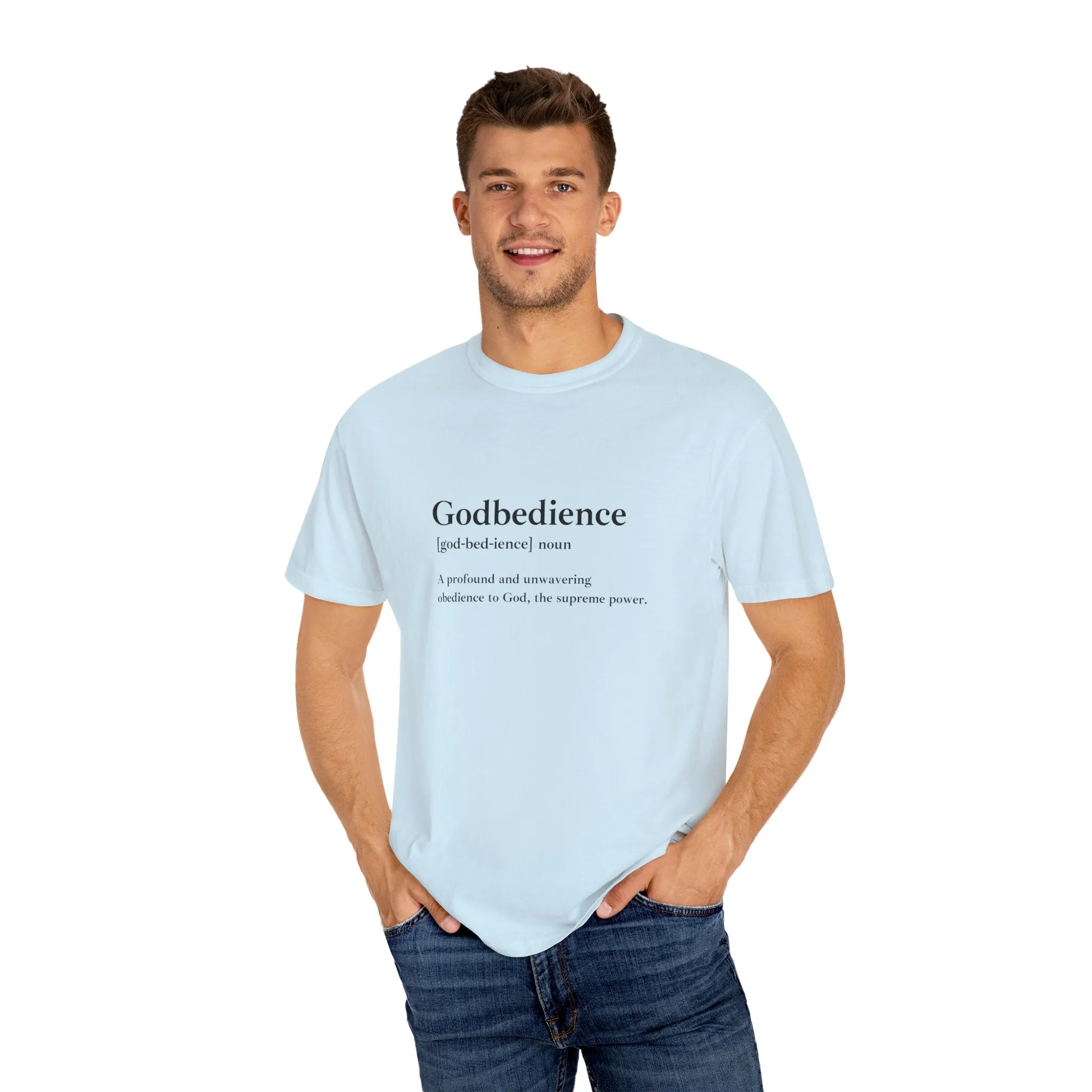 Godbedience Garment-Dyed T-Shirt | Comfort Colors 1717 | Soft-Washed & Customizable