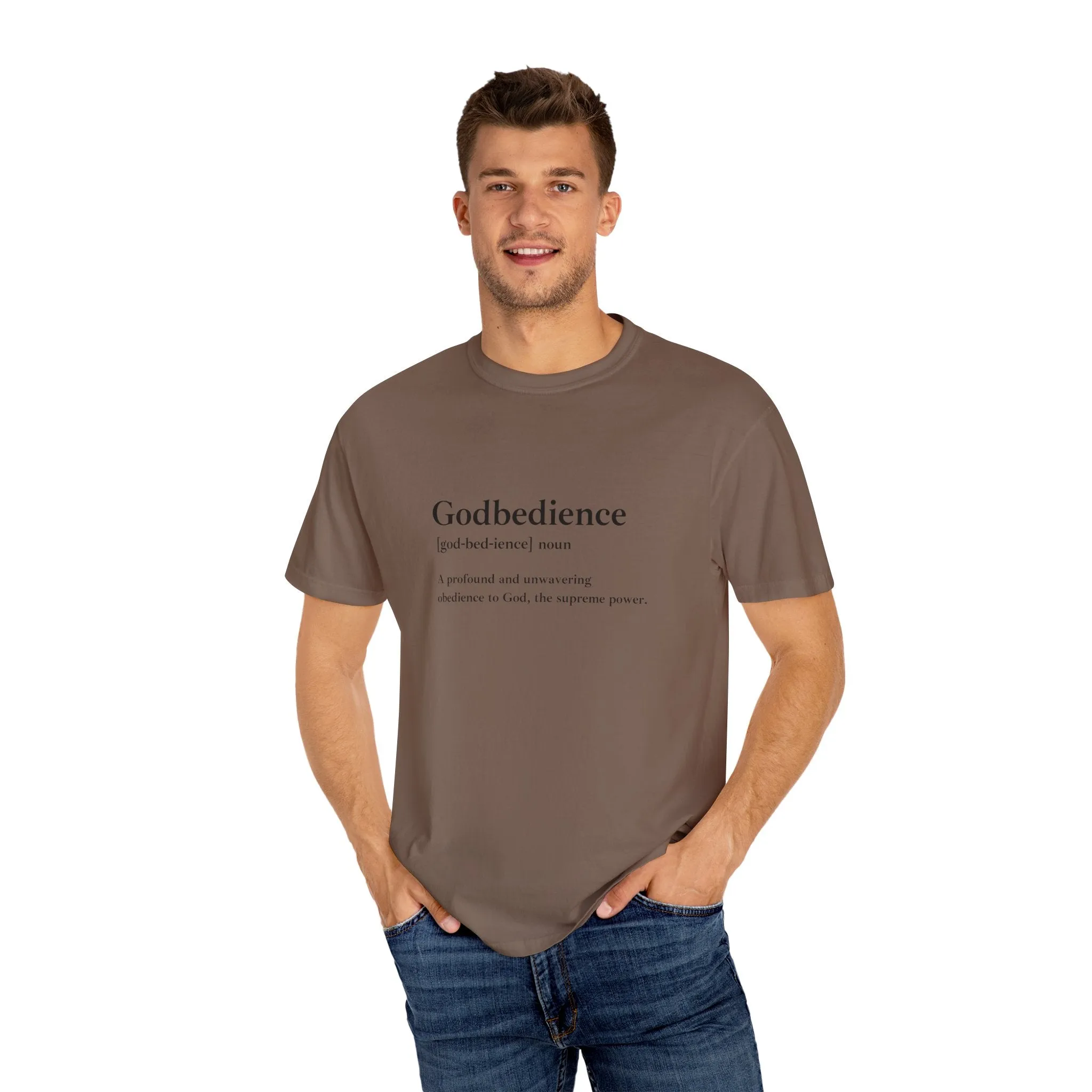 Godbedience Garment-Dyed T-Shirt | Comfort Colors 1717 | Soft-Washed & Customizable
