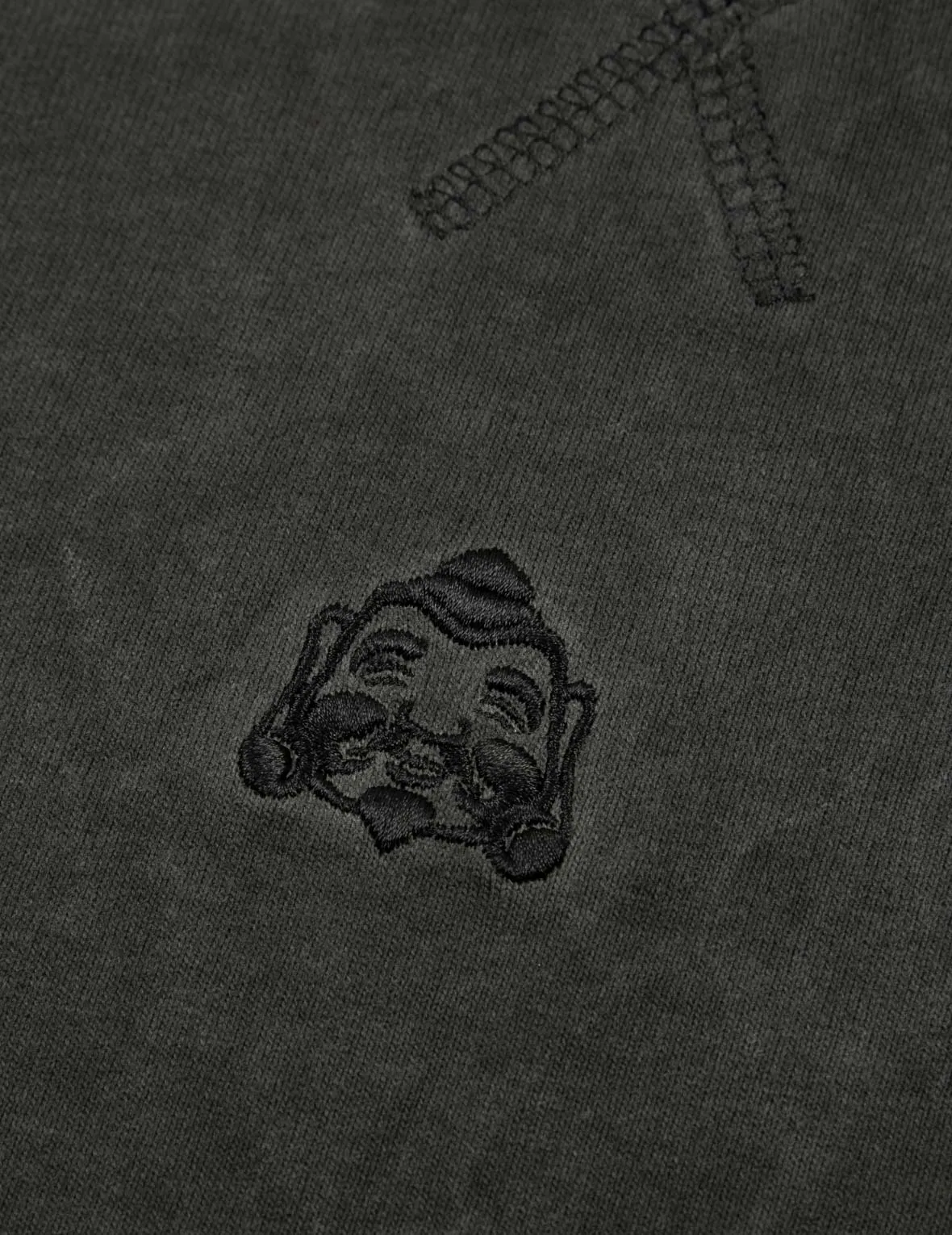 Godhead Embroidery and Kamon Print Loose Fit T-shirt
