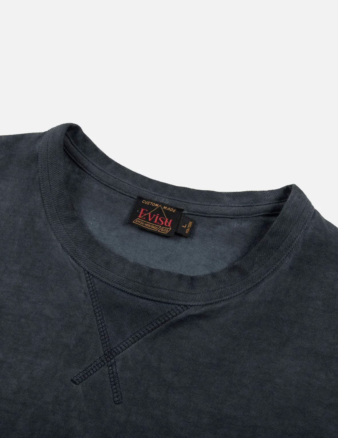 Godhead Embroidery and Kamon Print Loose Fit T-shirt