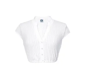 Hammerschmid  Heidi Dirndl Blouse high cut in delicate lace design