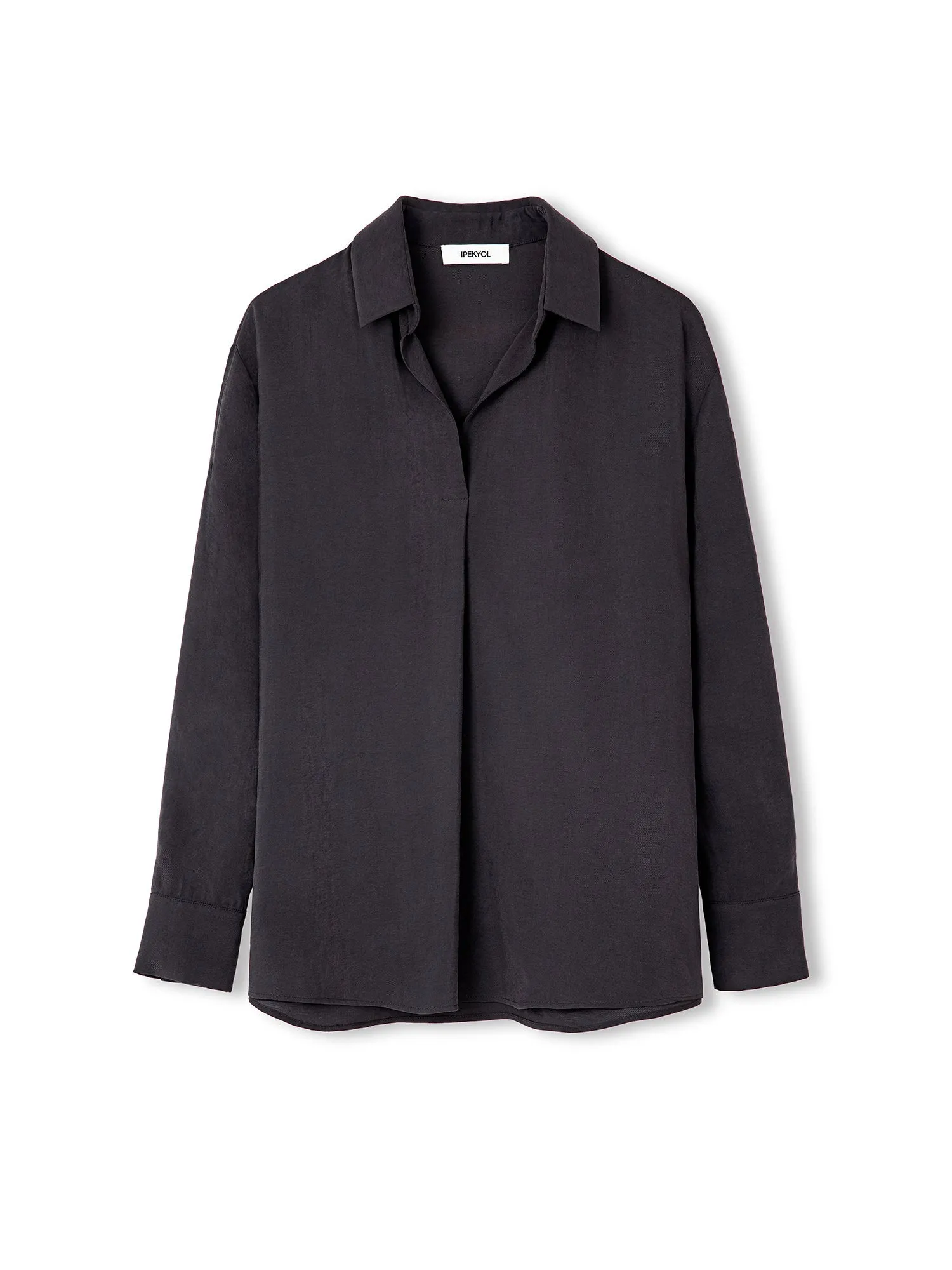 Ipekyol Shirt Collar Basic Blouse Black