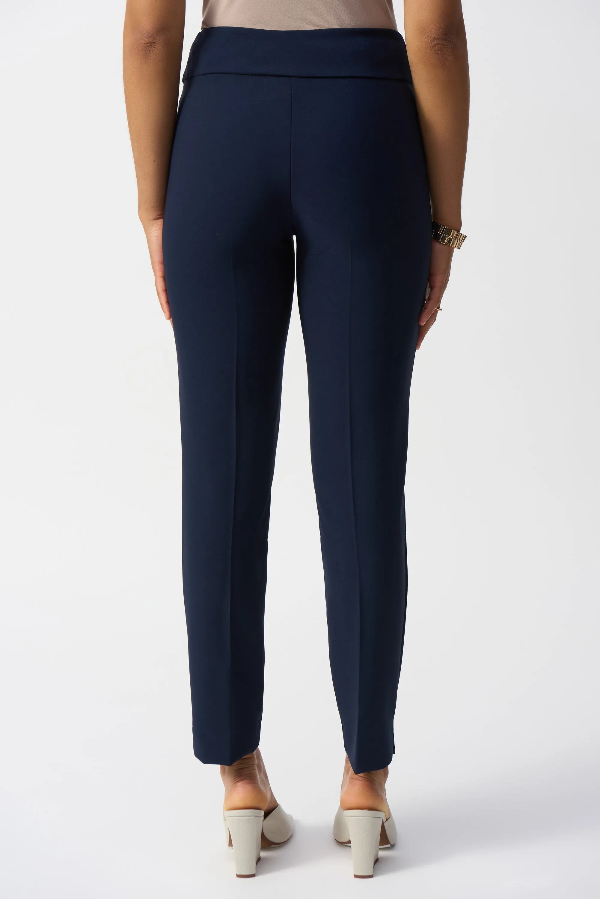 Joseph Ribkoff Midnight Blue Slim-Fit Pull-On Pants