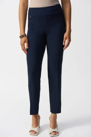 Joseph Ribkoff Midnight Blue Slim-Fit Pull-On Pants