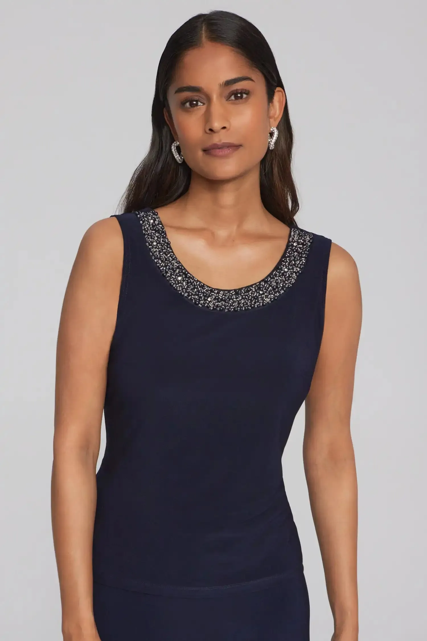 Joseph Ribkoff Midnight Blue Two Piece Top Style 241743-2166