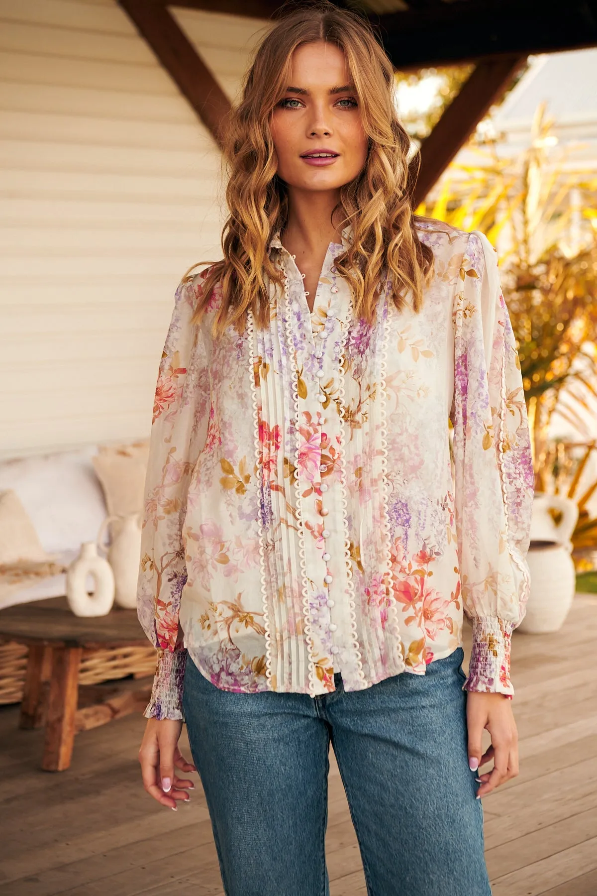 Joyful Blooms Blouse ~ MOS the label