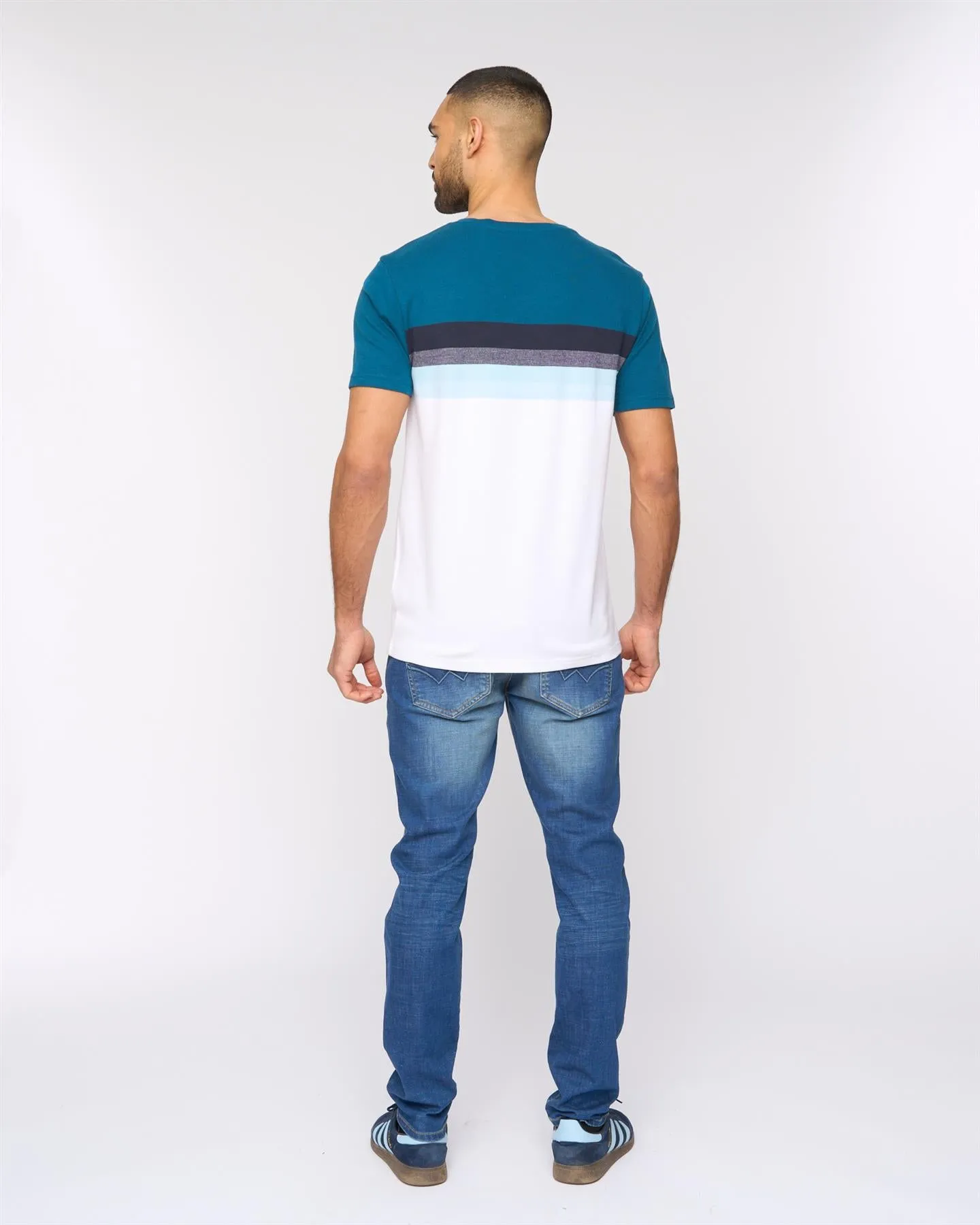 Kemble T-Shirt Teal/Navy