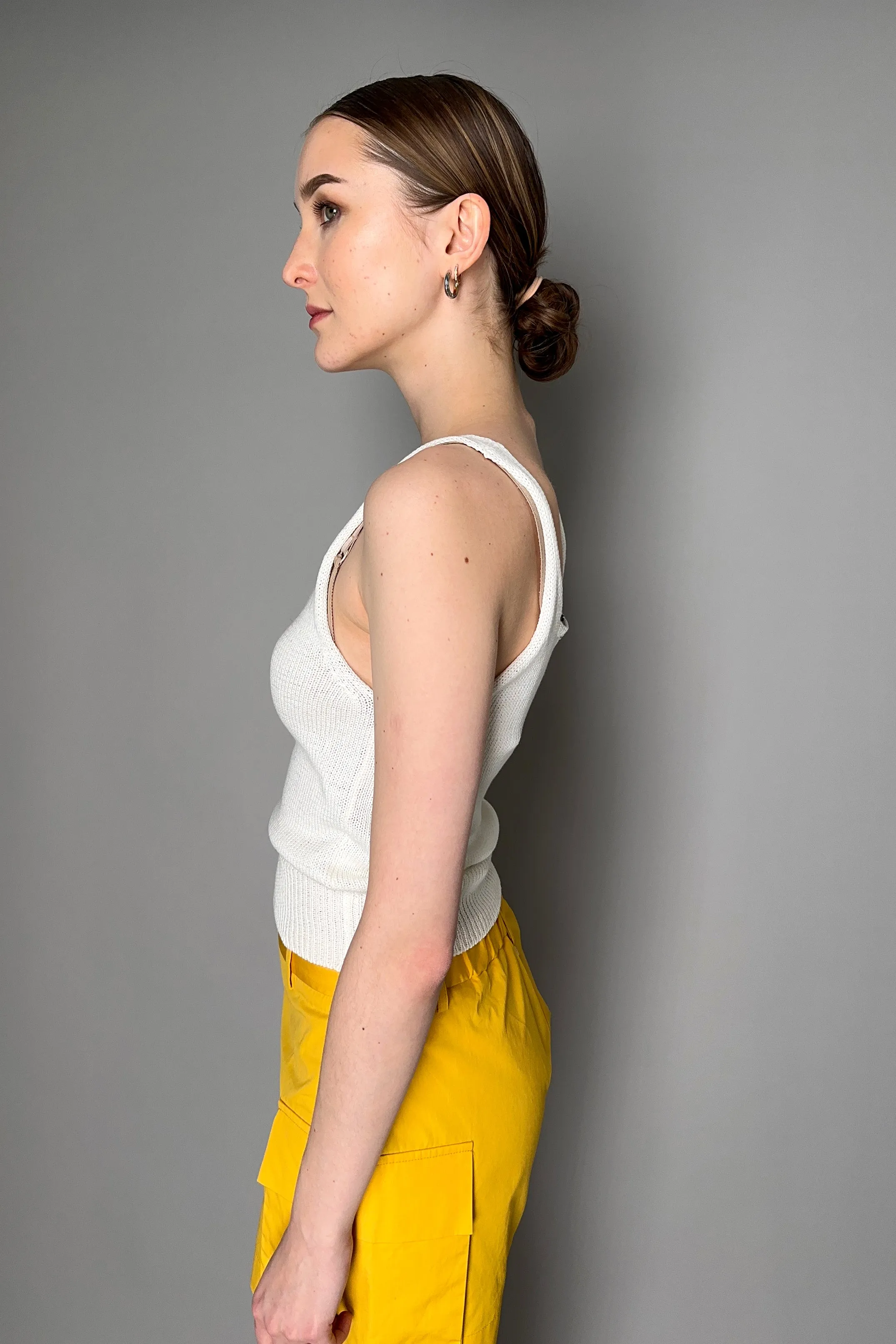 Lorena Antoniazzi Knit Camisole in White