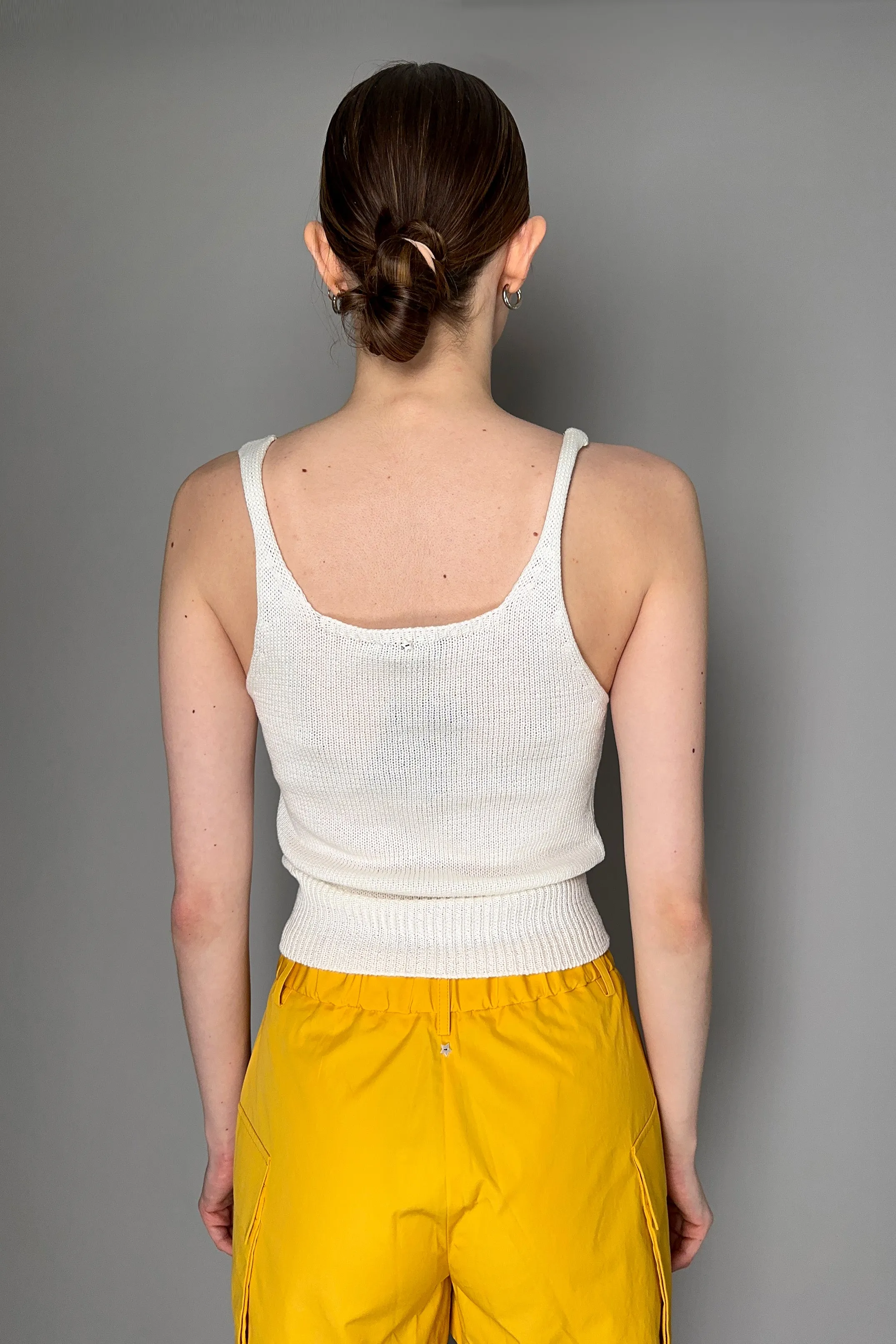 Lorena Antoniazzi Knit Camisole in White