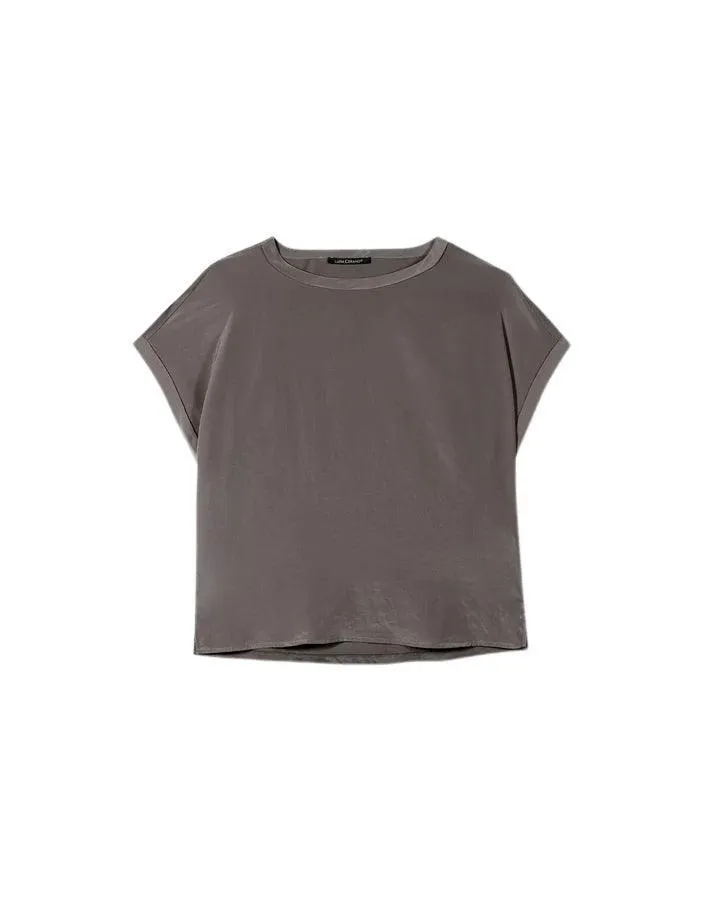 Luisa Cerano Mix Jersey Cap Sleeve Tee