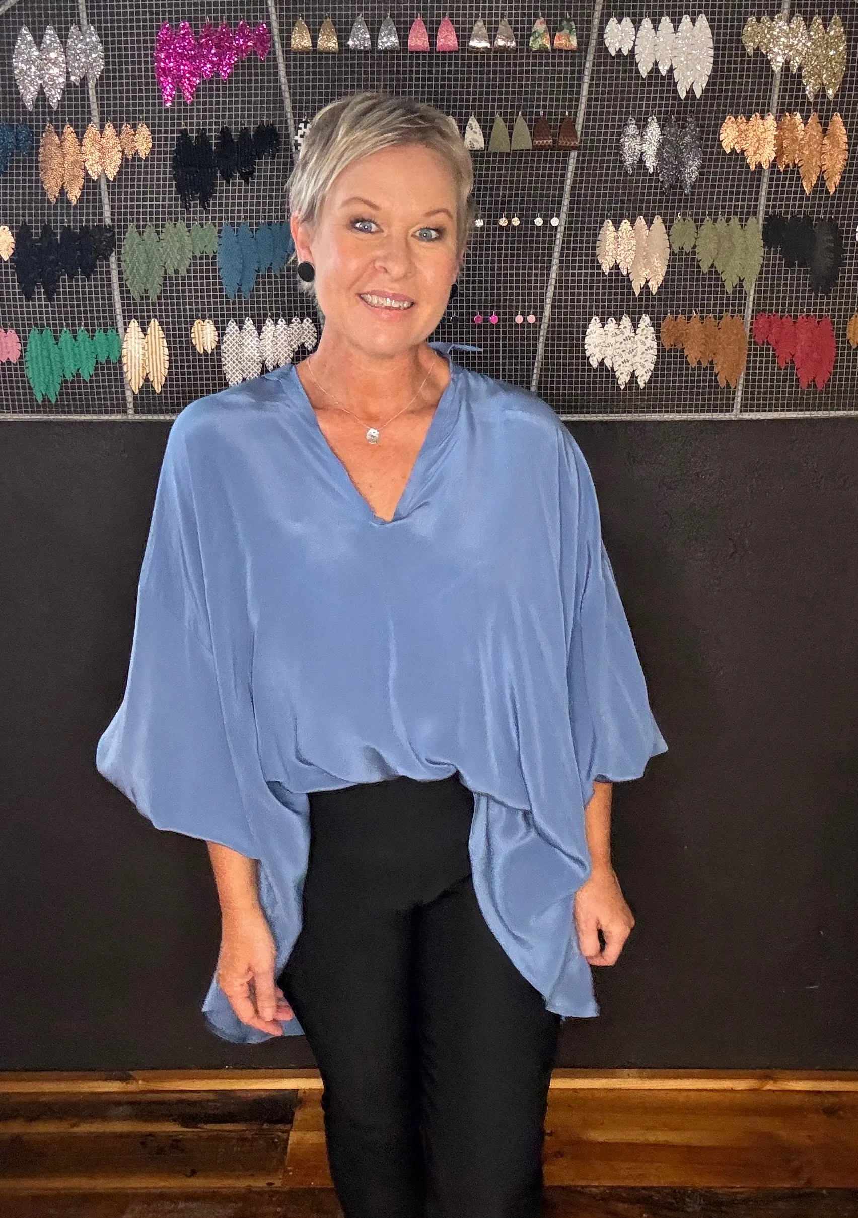 M.A. DAINTY MANTARAY SHIRT - SPLASH BLUE