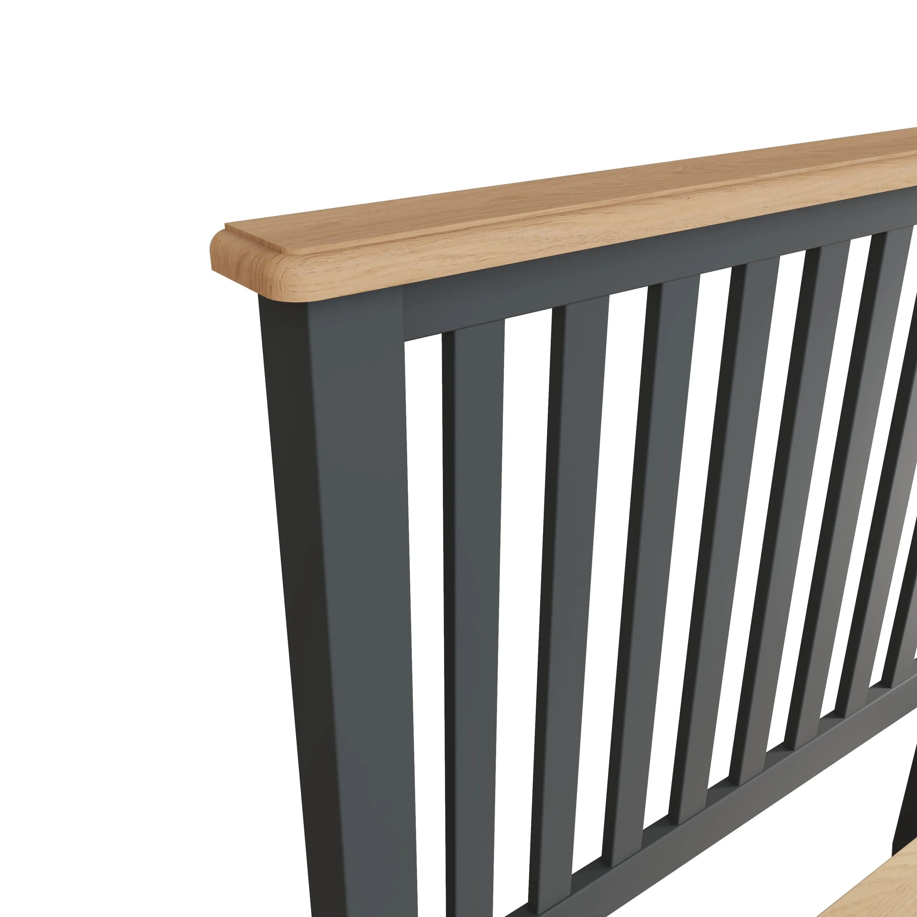 Malmesbury Grey Bed 3' Single 103 x 204 x 110 cm