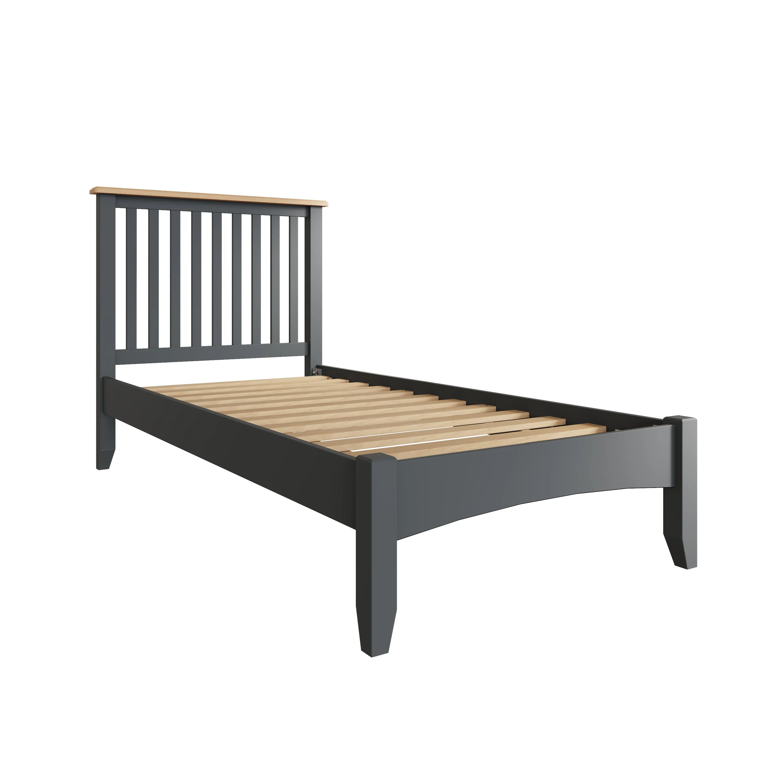 Malmesbury Grey Bed 3' Single 103 x 204 x 110 cm