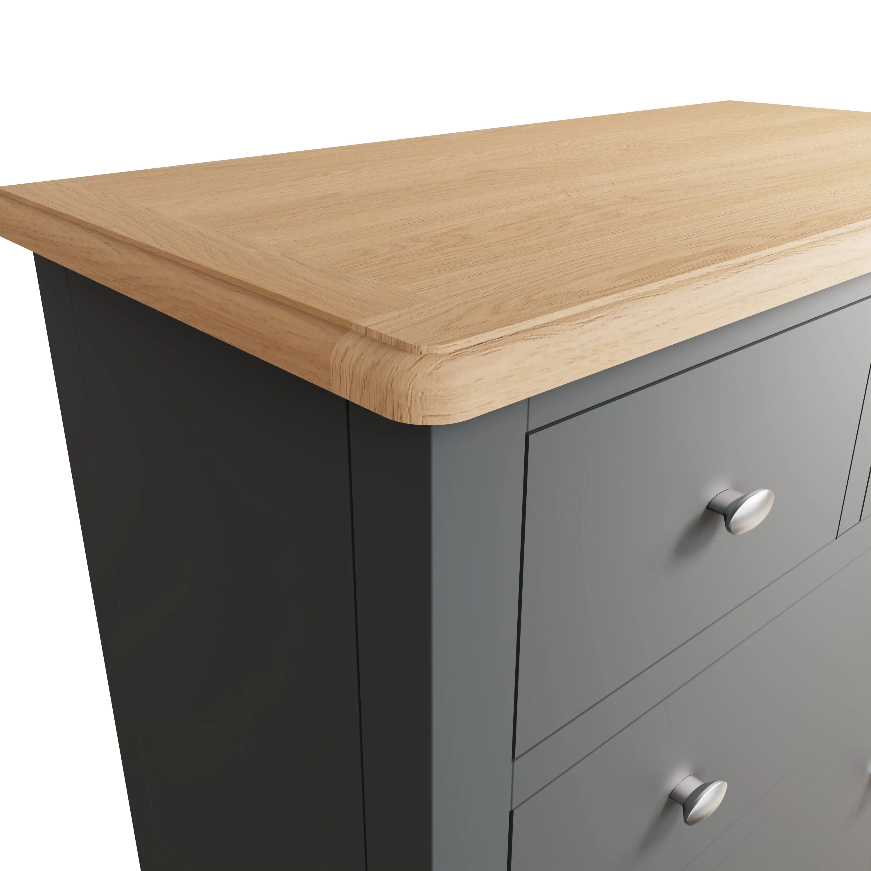 Malmesbury Grey Chest of Drawers 2 Over 3 80 x 40 x 95 cm
