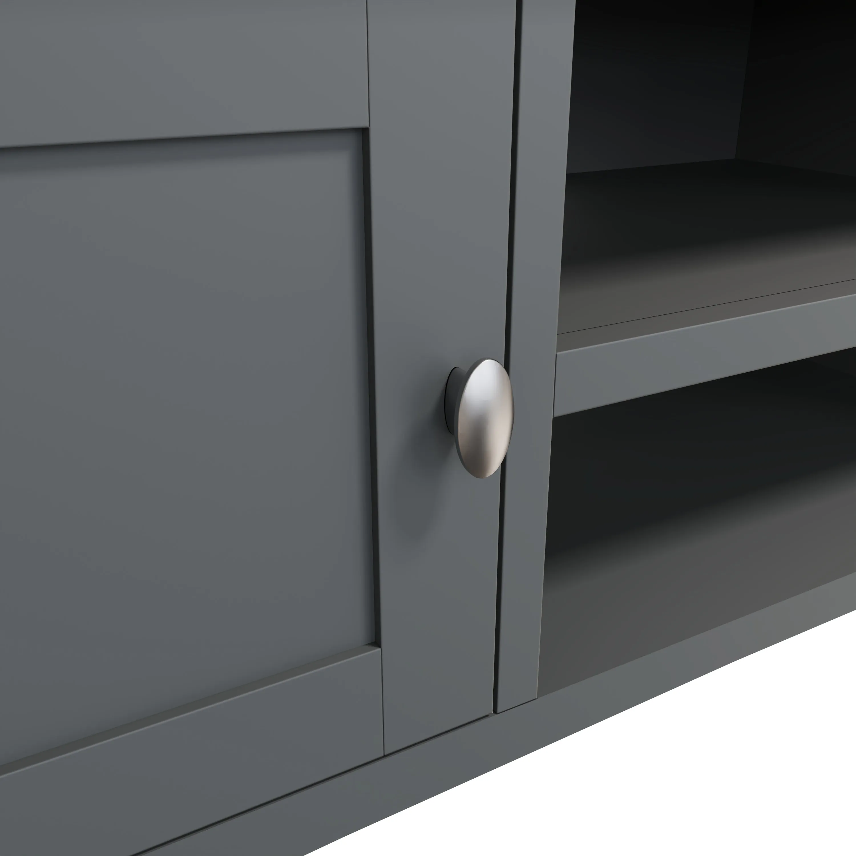 Malmesbury Grey TV Unit Large 120 x 38 x 45 cm
