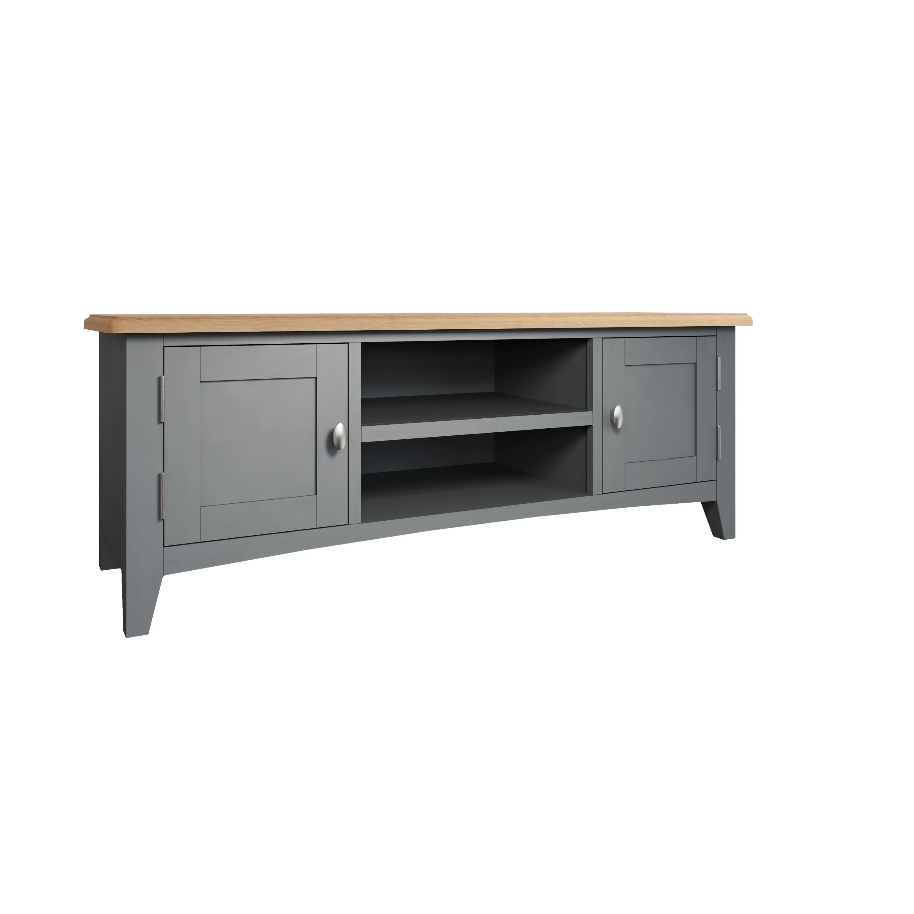 Malmesbury Grey TV Unit Large 120 x 38 x 45 cm
