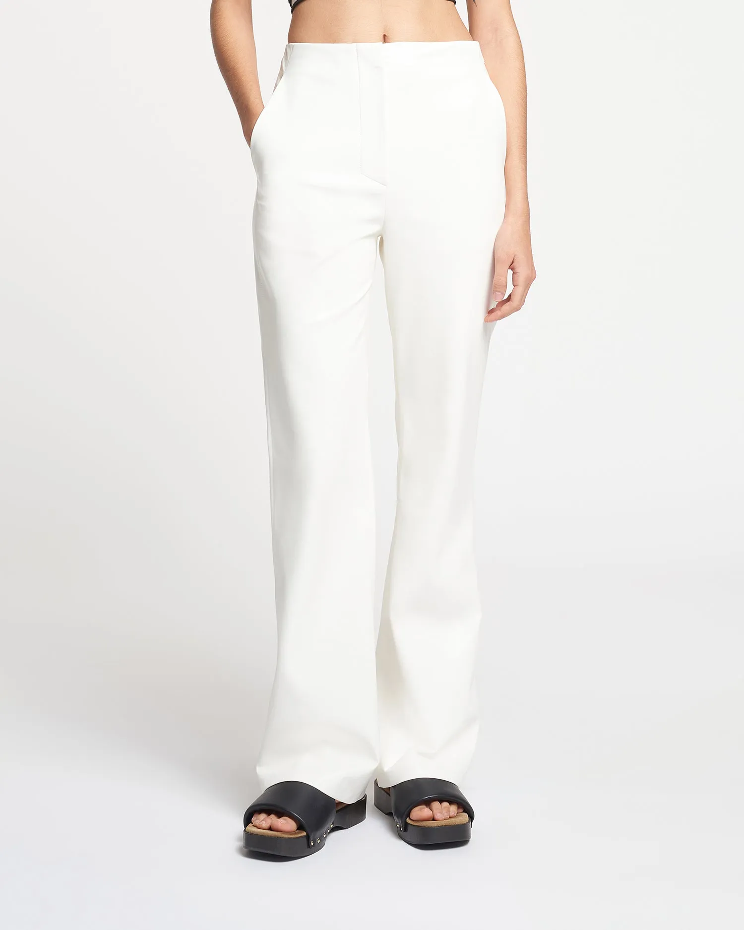 Manola - Okobor™ Alt-Leather Pants - White