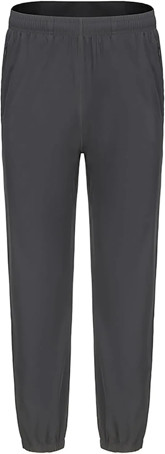 Men's Relaxed Lounge Pants Outdoor Work Pant Straight Leg Ninth Pant Oversized Elastic Waist Pants Gym Jogger Pants