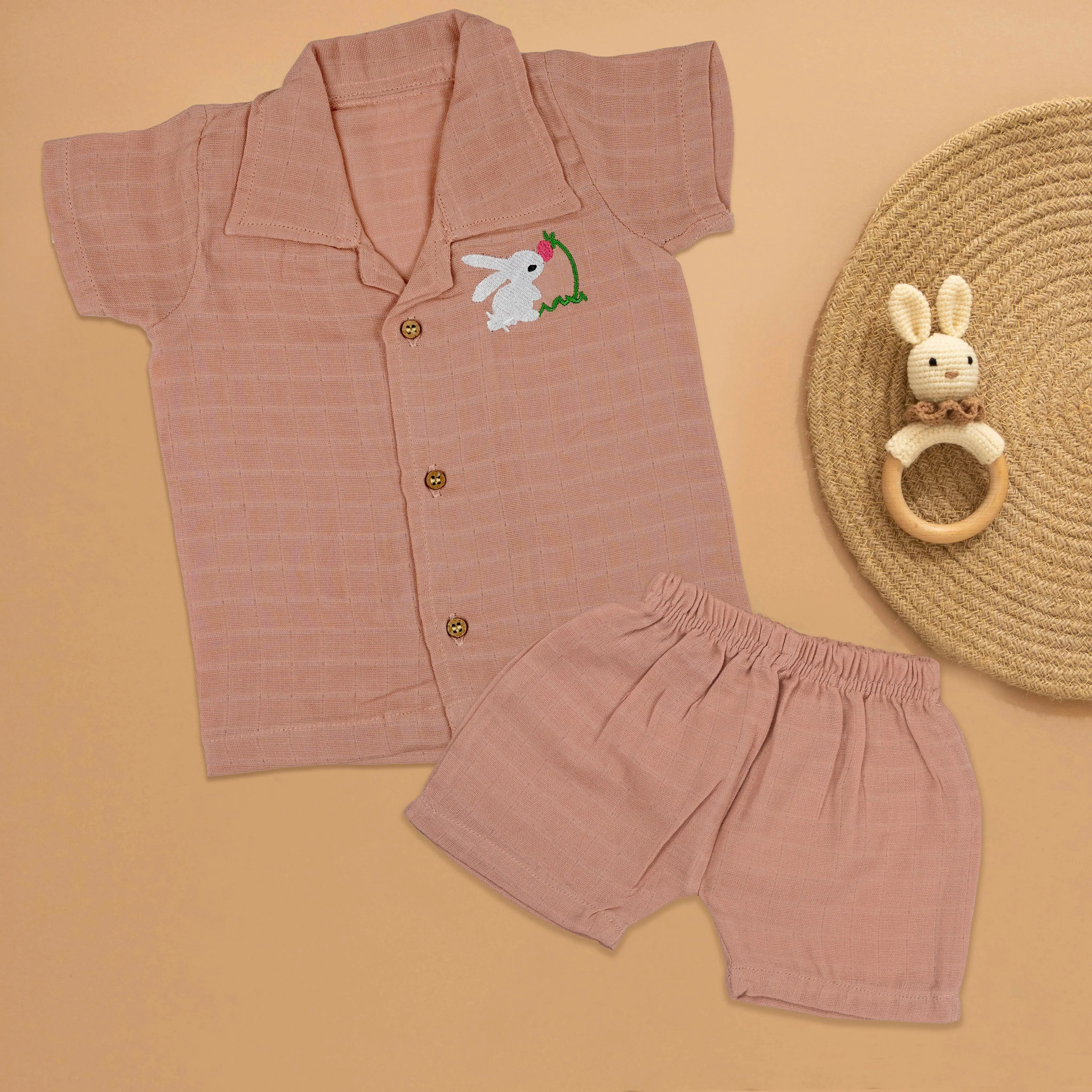 Mini Trendsetter: Boys Stylish Shirt and Shorts Set