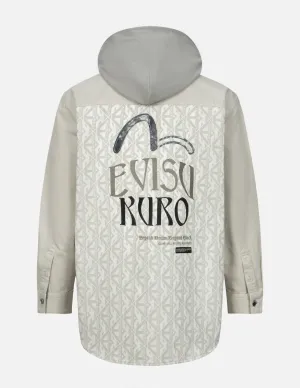 Monogram Panelling Loose Fit Shirt Jacket