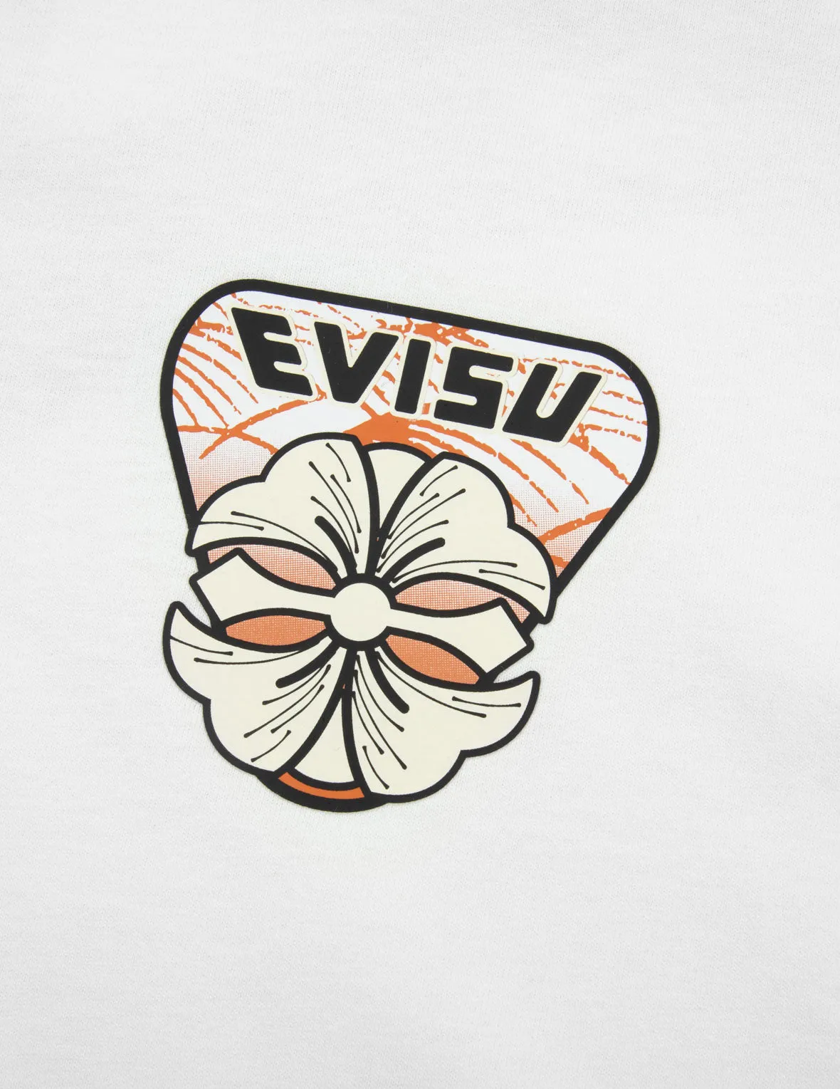 Multi-Hanafuda Daruma and Daicock Print Loose Fit T-shirt