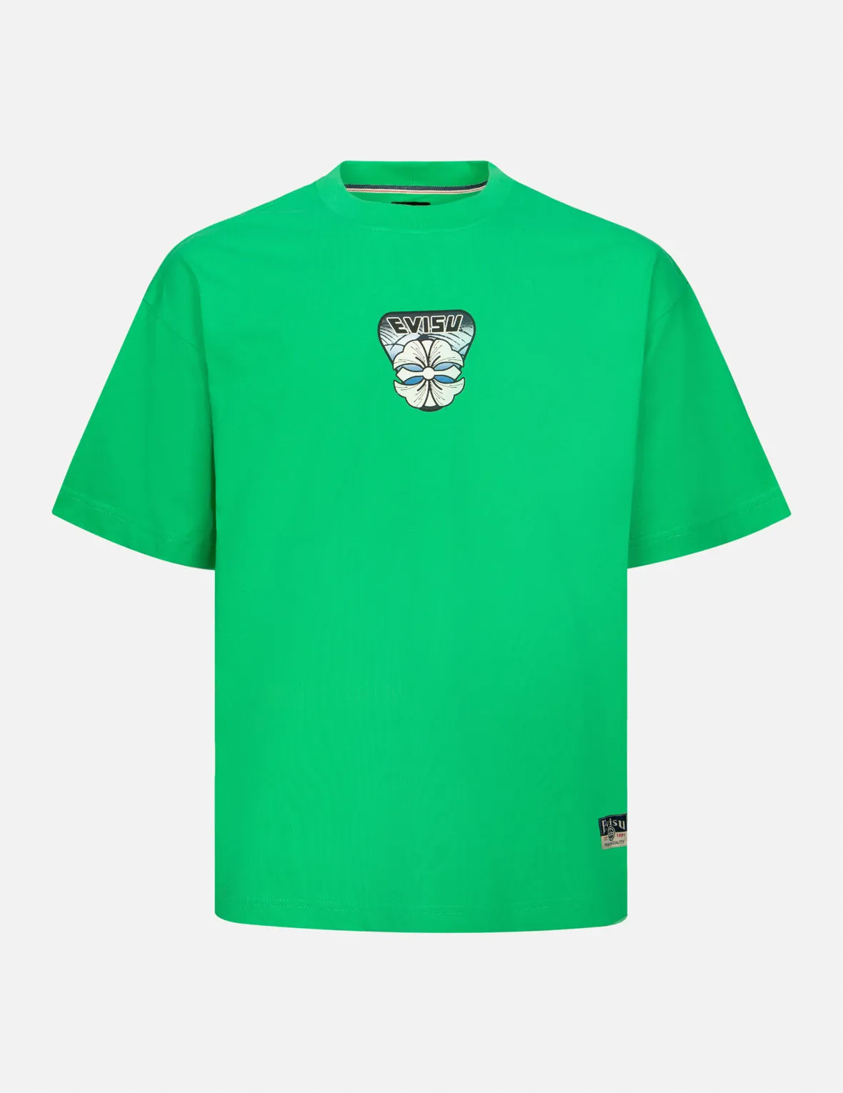 Multi-Hanafuda Daruma and Daicock Print Loose Fit T-shirt