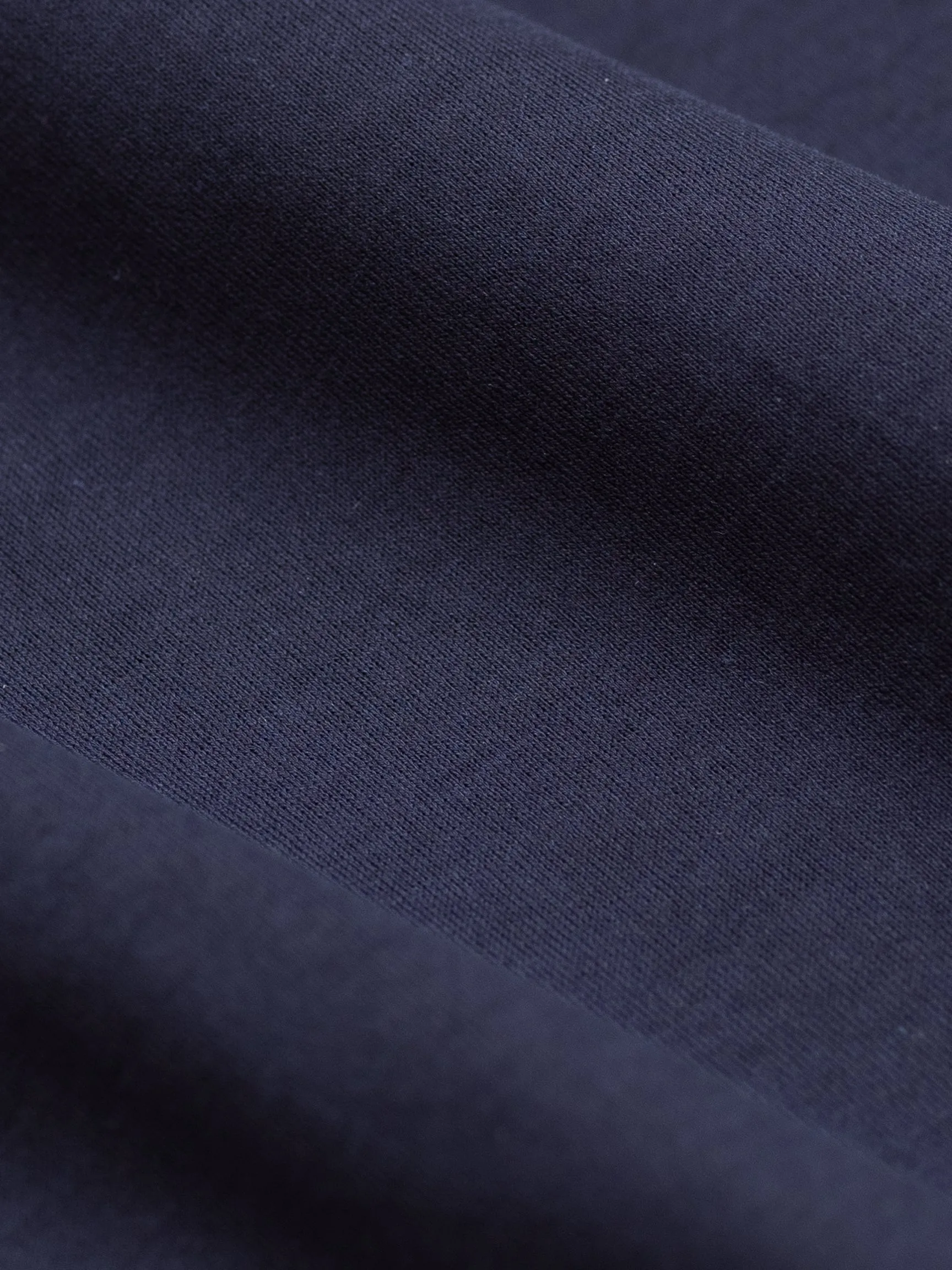 NAVY BLUE SOFT MERCERIZED COTTON T-SHIRT