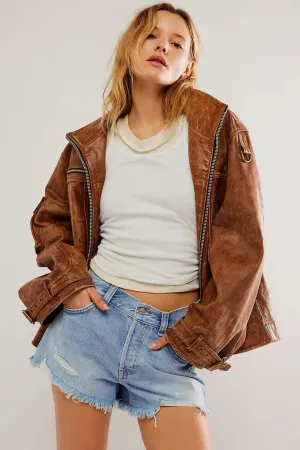Now Or Never Denim Short - Moon Child
