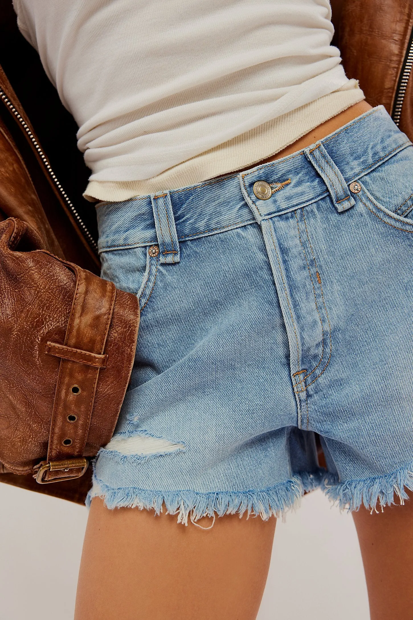 Now Or Never Denim Short - Moon Child